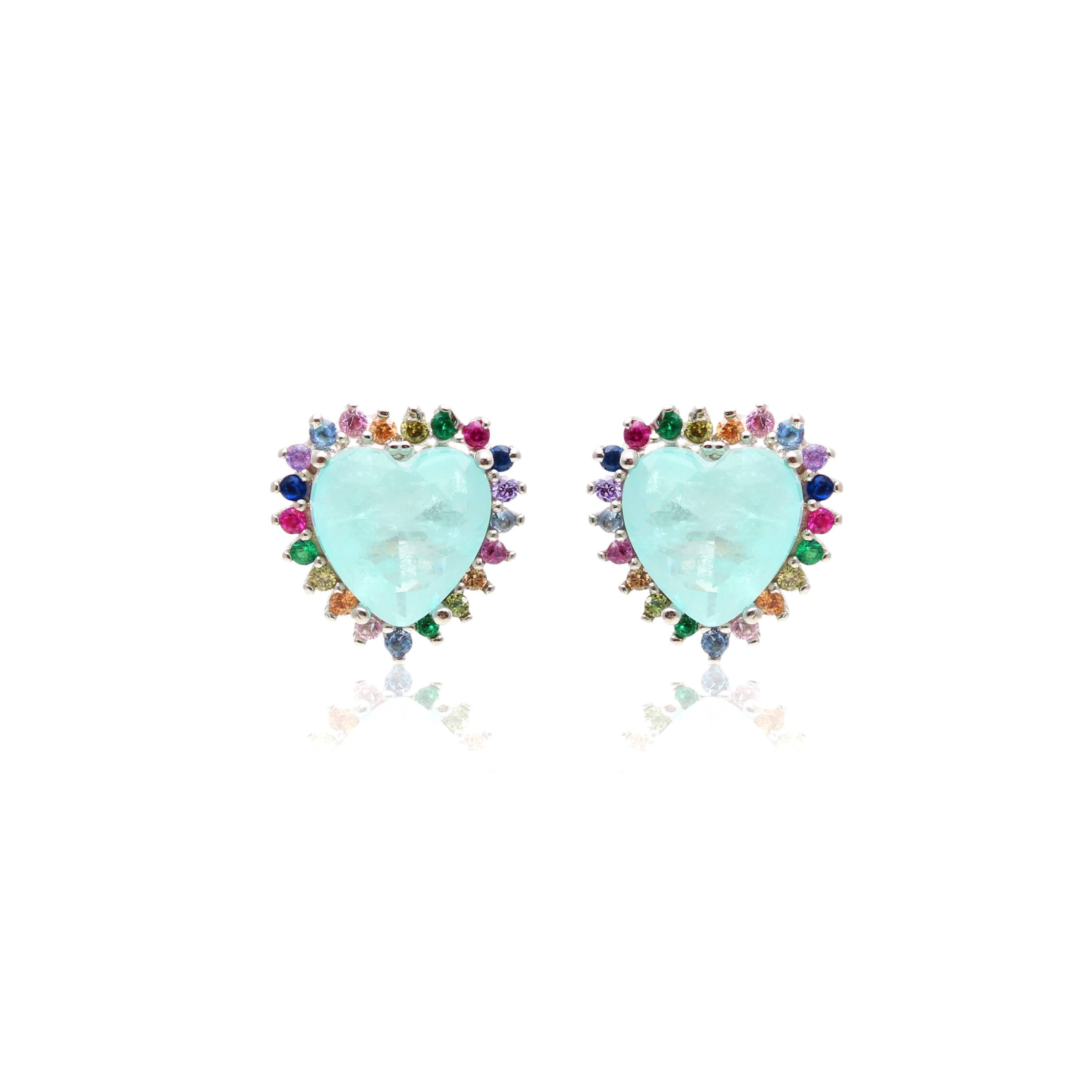 TOURMALINE HEART MARIANA EARRING