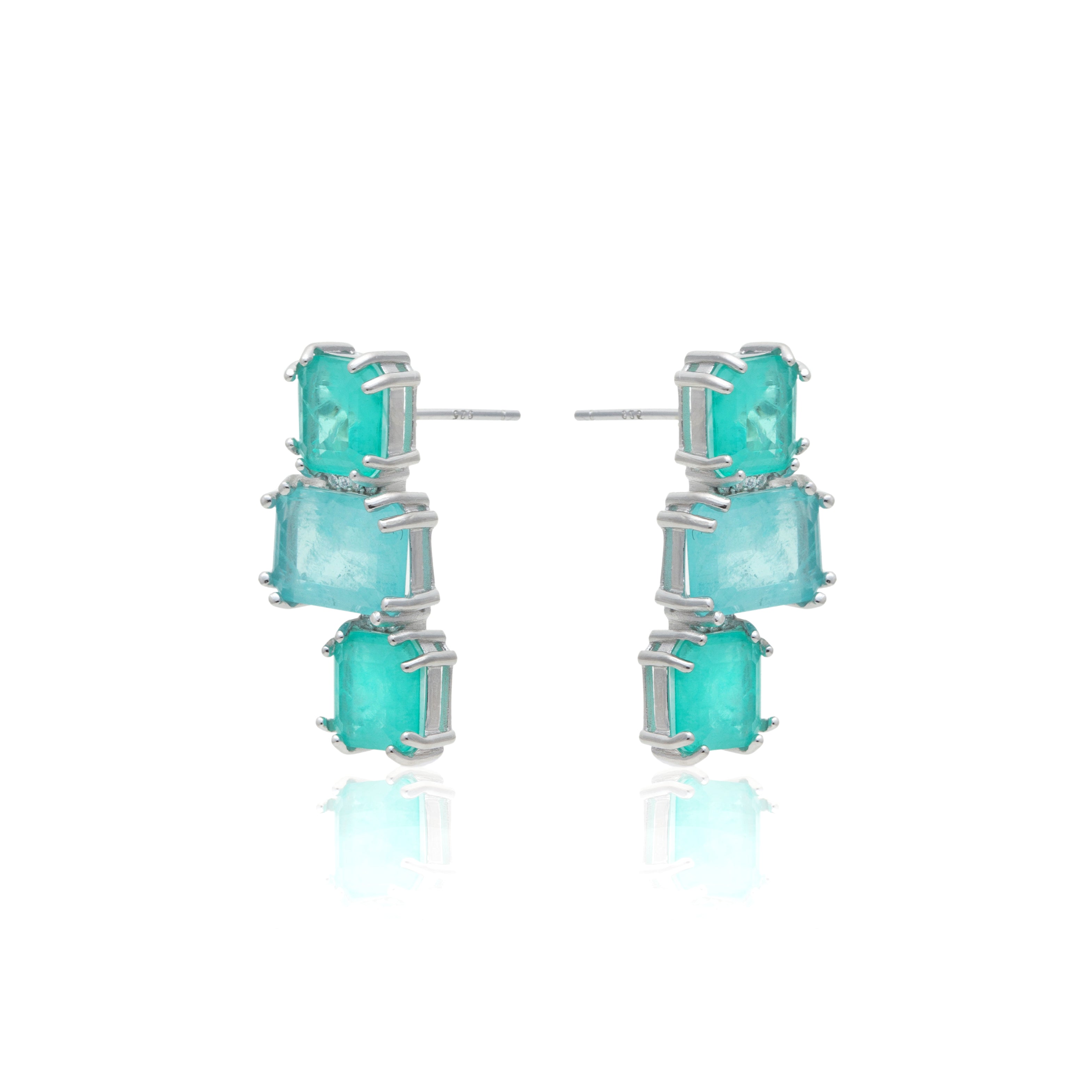 TOURMALINE THREE LEVEL STELLA EARRING