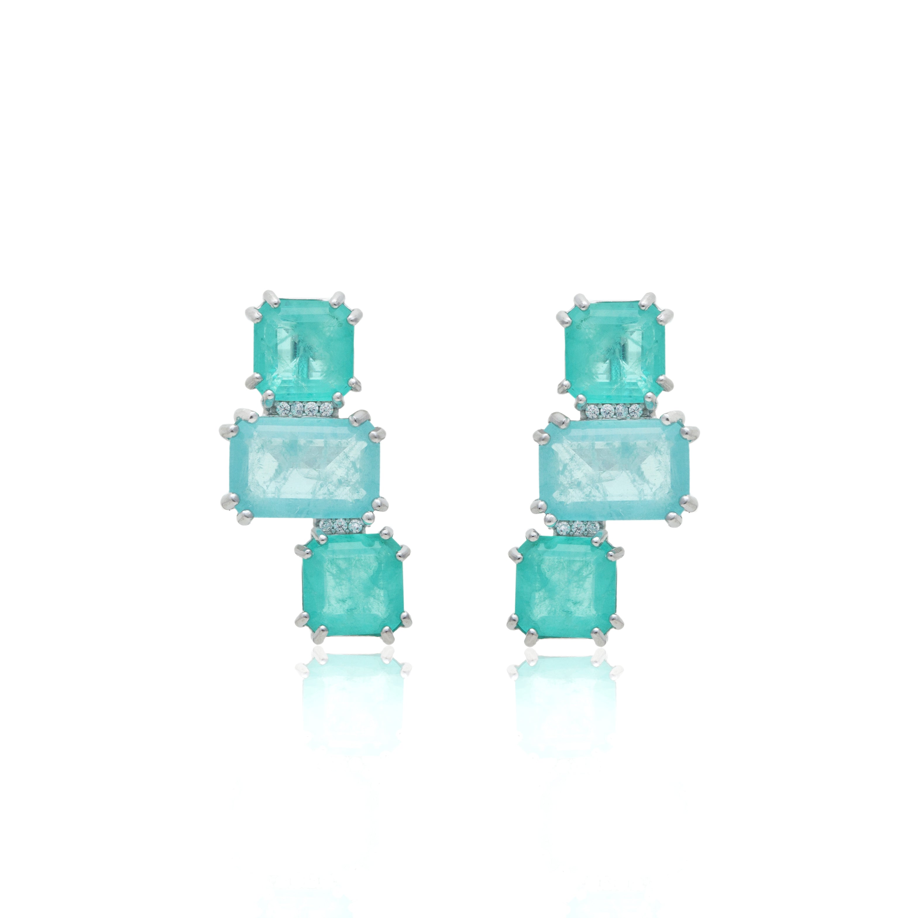 TOURMALINE THREE LEVEL STELLA EARRING