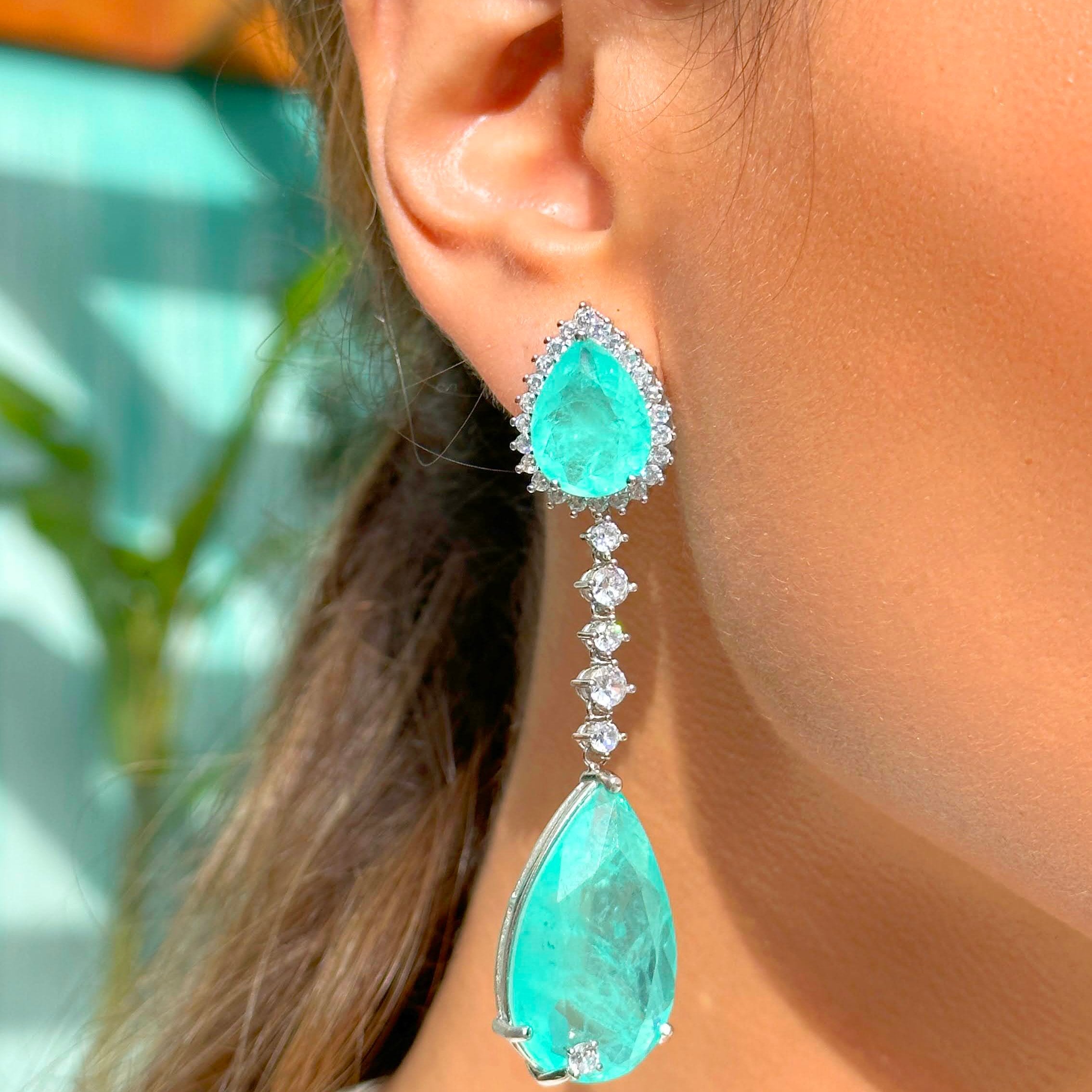 TOURMALINE DROP GABRIELA EARRING