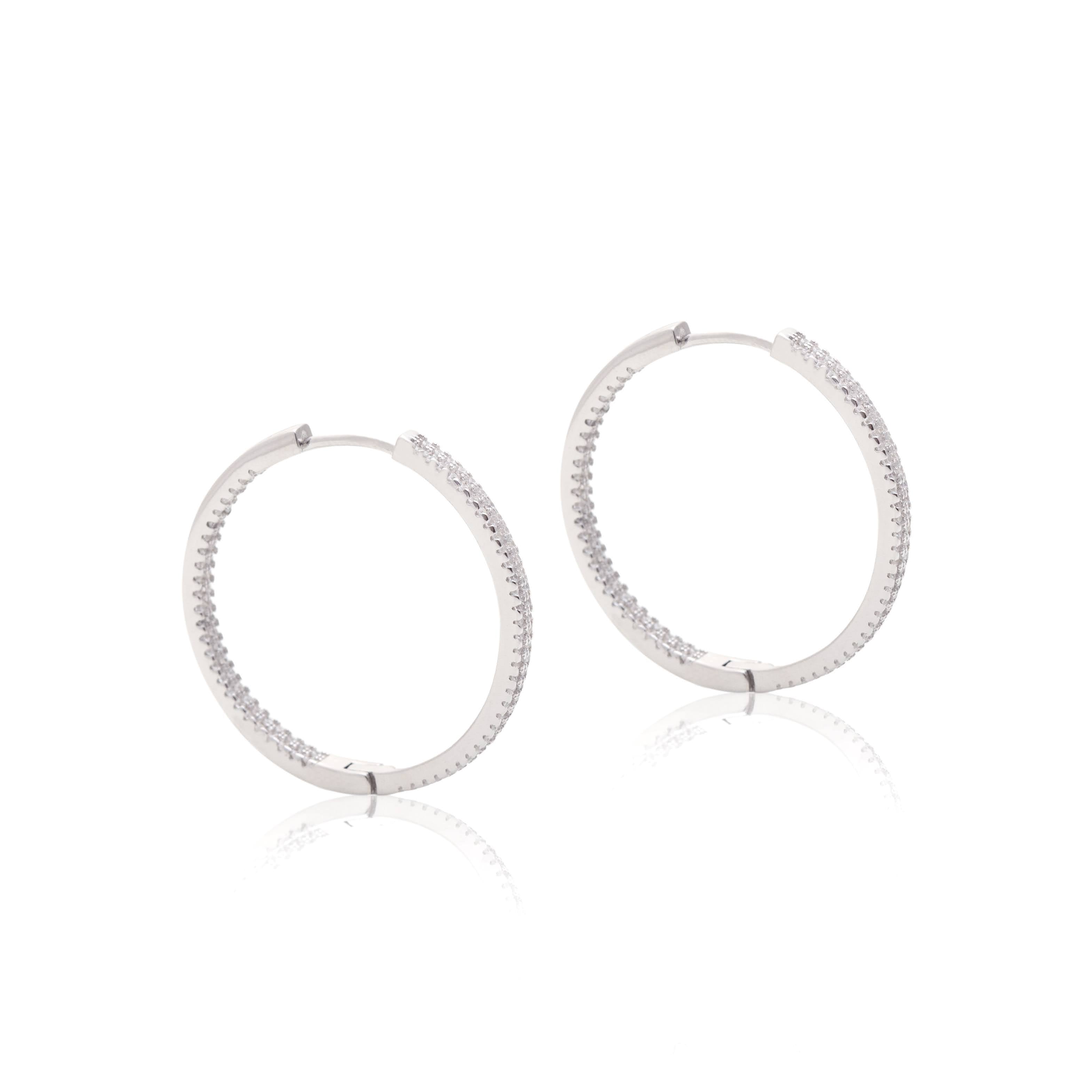 ANA DOUBLE ZIRCONIA HOOP