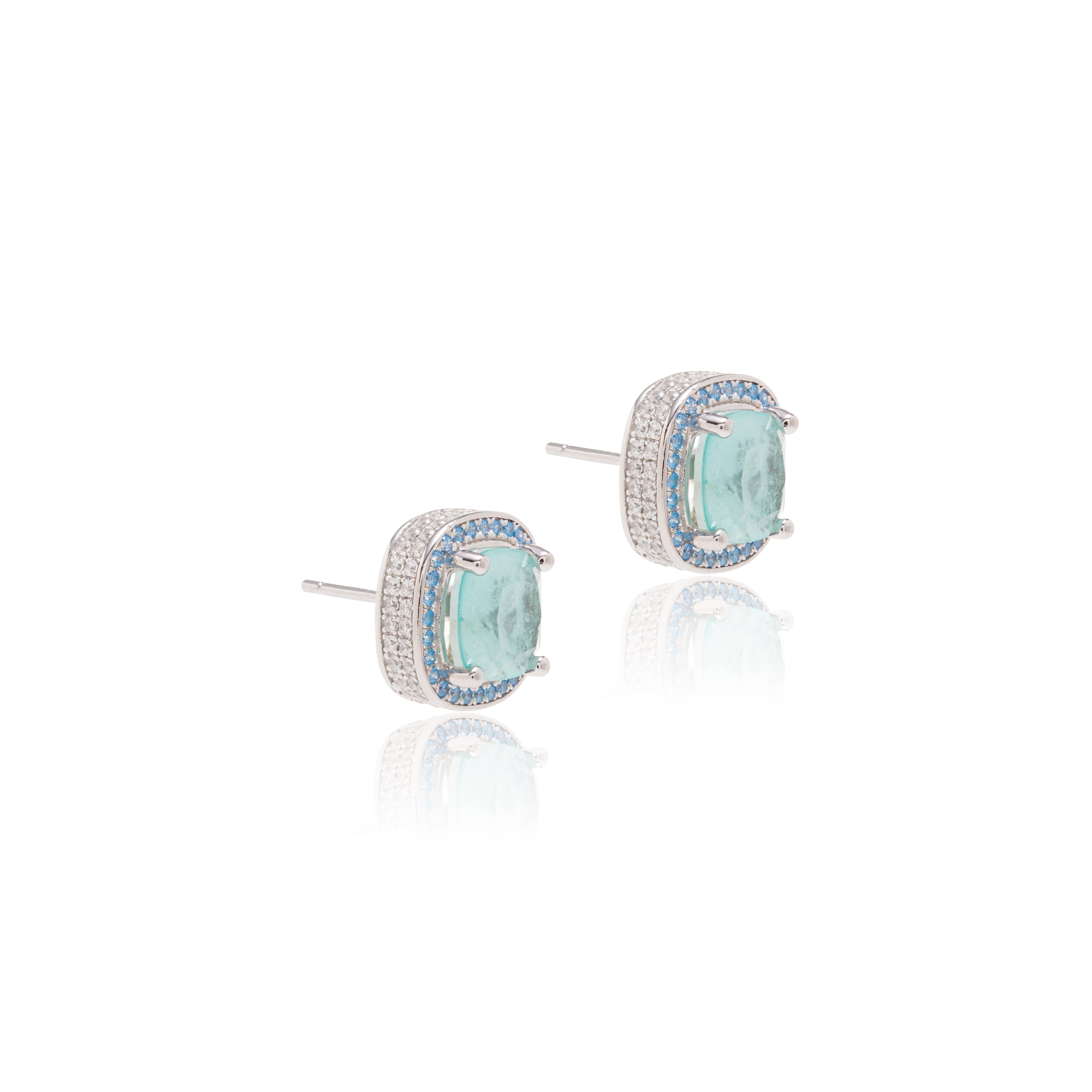 TOURMALINE AND ZIRCONIA JULIA EARRING