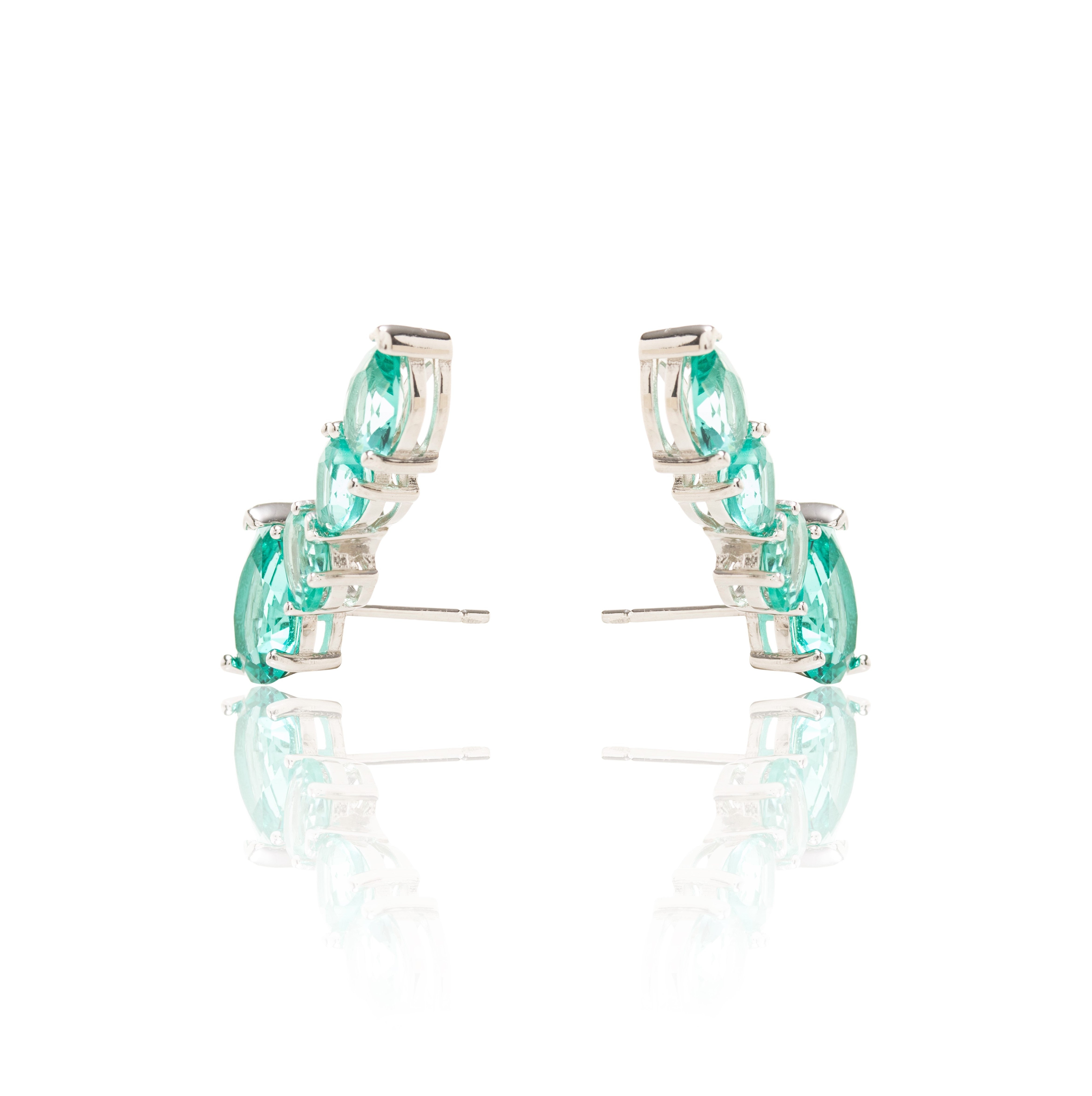 PARAIBA CRYSTAL EAR CUFF JHENNY EARRING