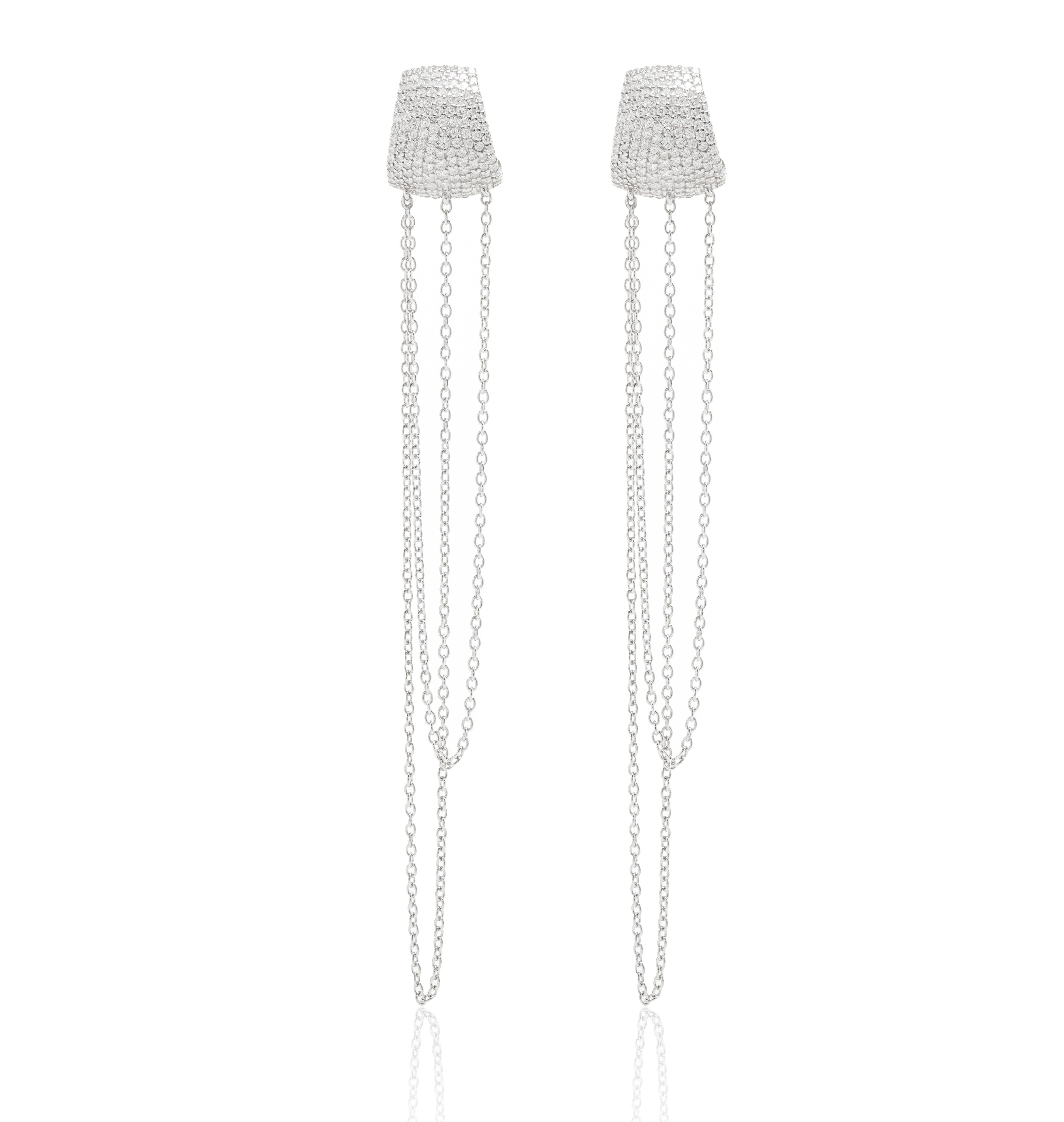 ZIRCONIA LISA EARRING - CHAINS