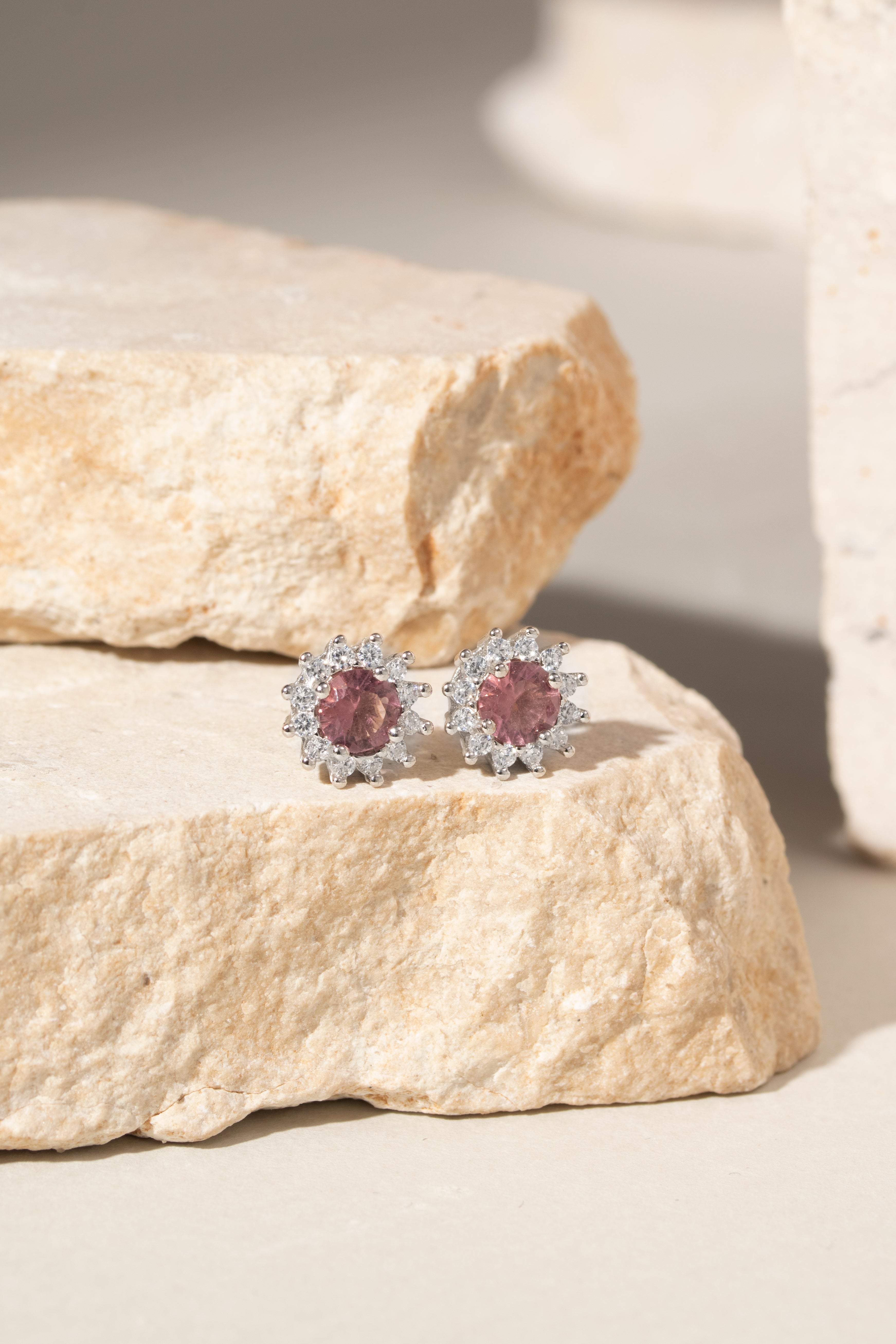 RHODOLITE CHLOE EARRING