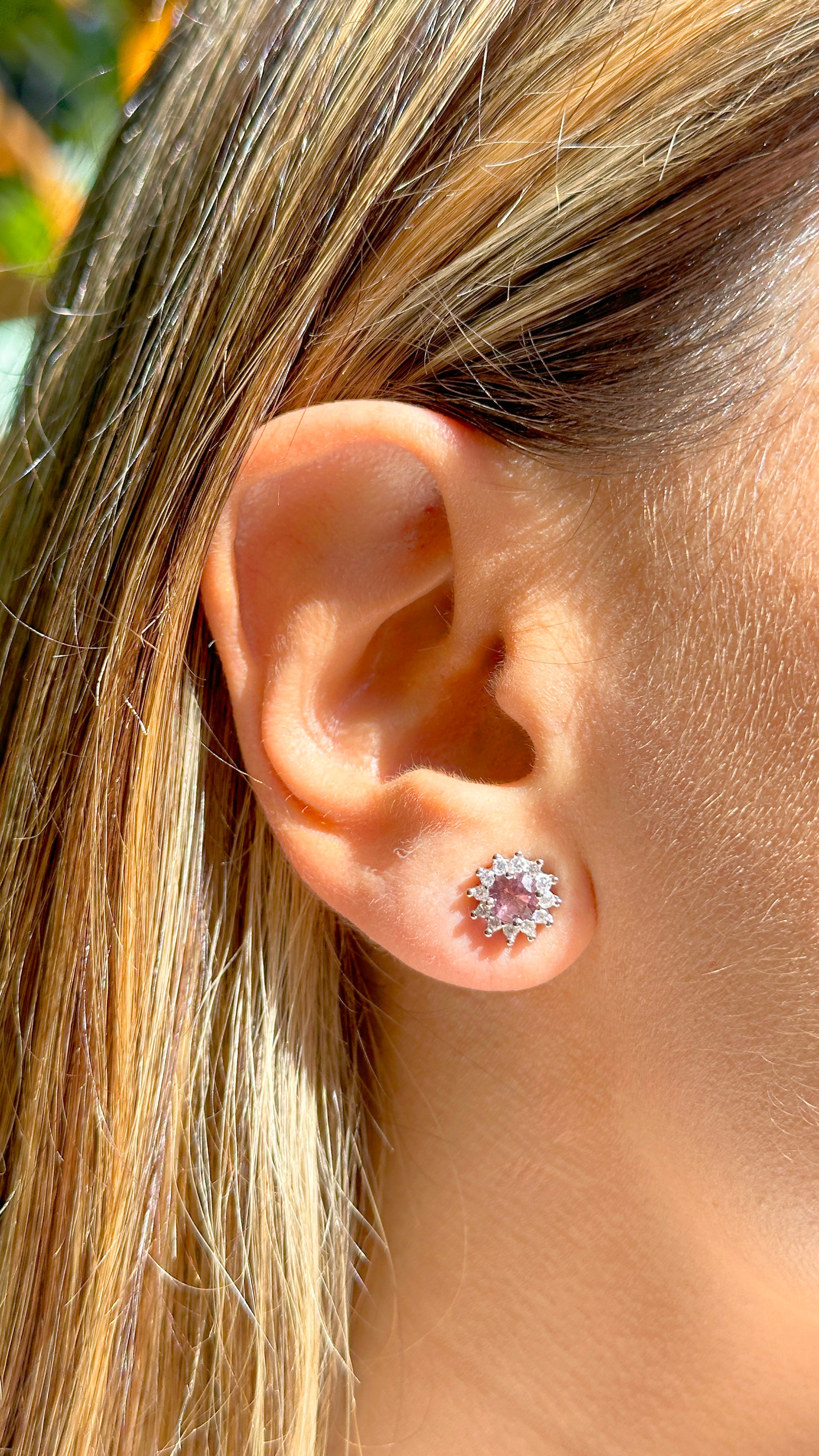 RHODOLITE CHLOE EARRING