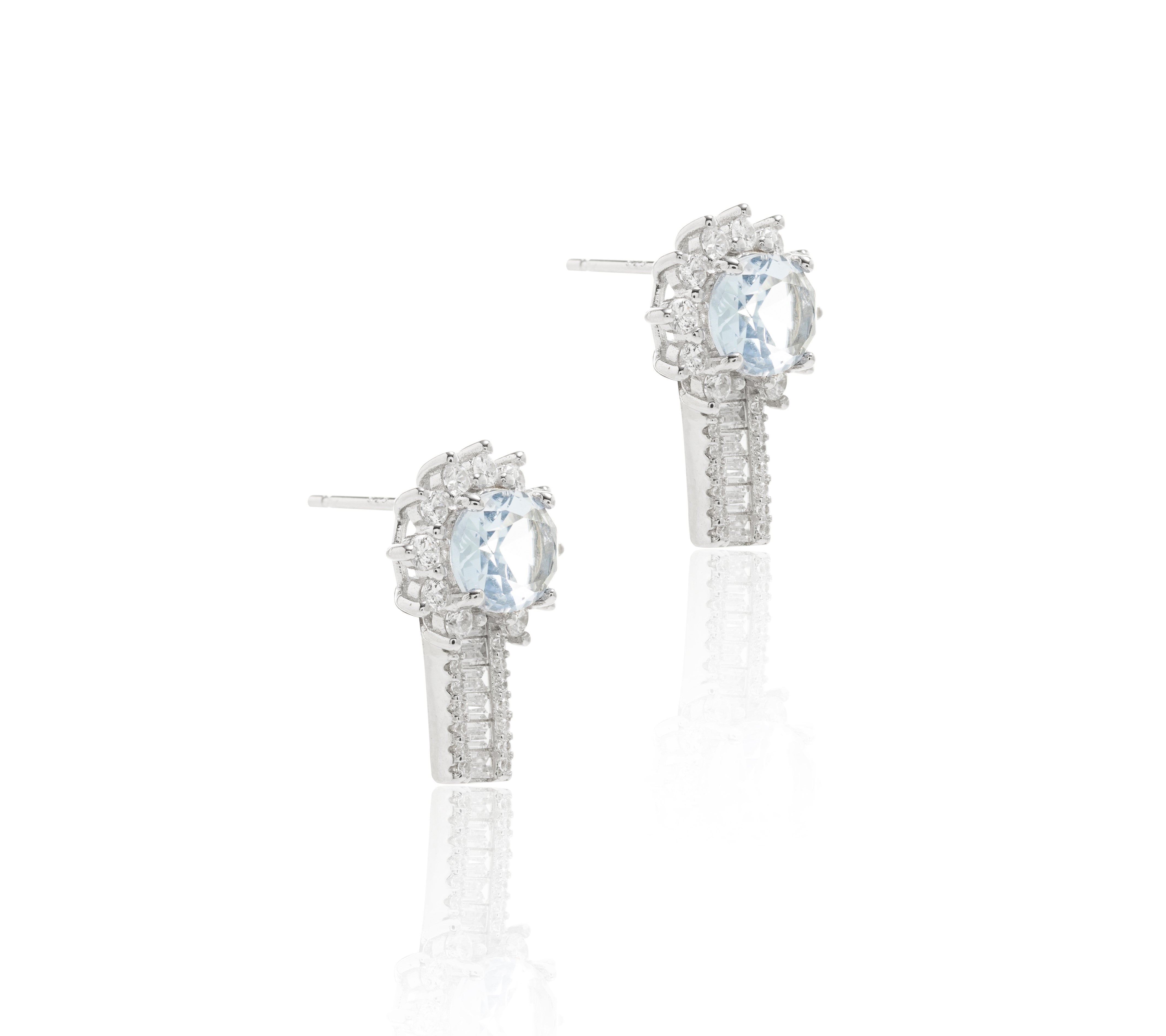 BLUE ZIRCONIA VIRGINIA EARRING