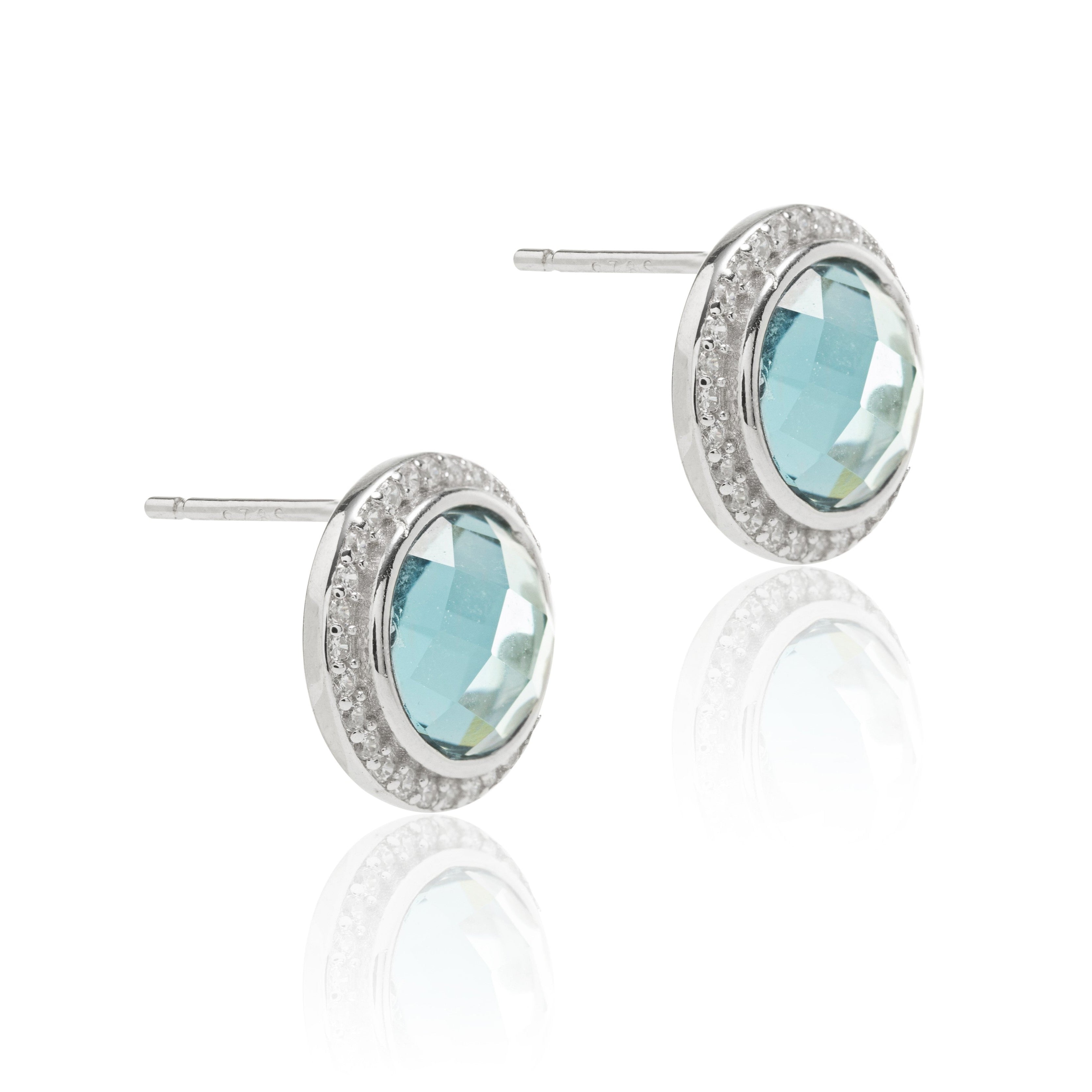 BLUE ZIRCONIA MARIA EARRING