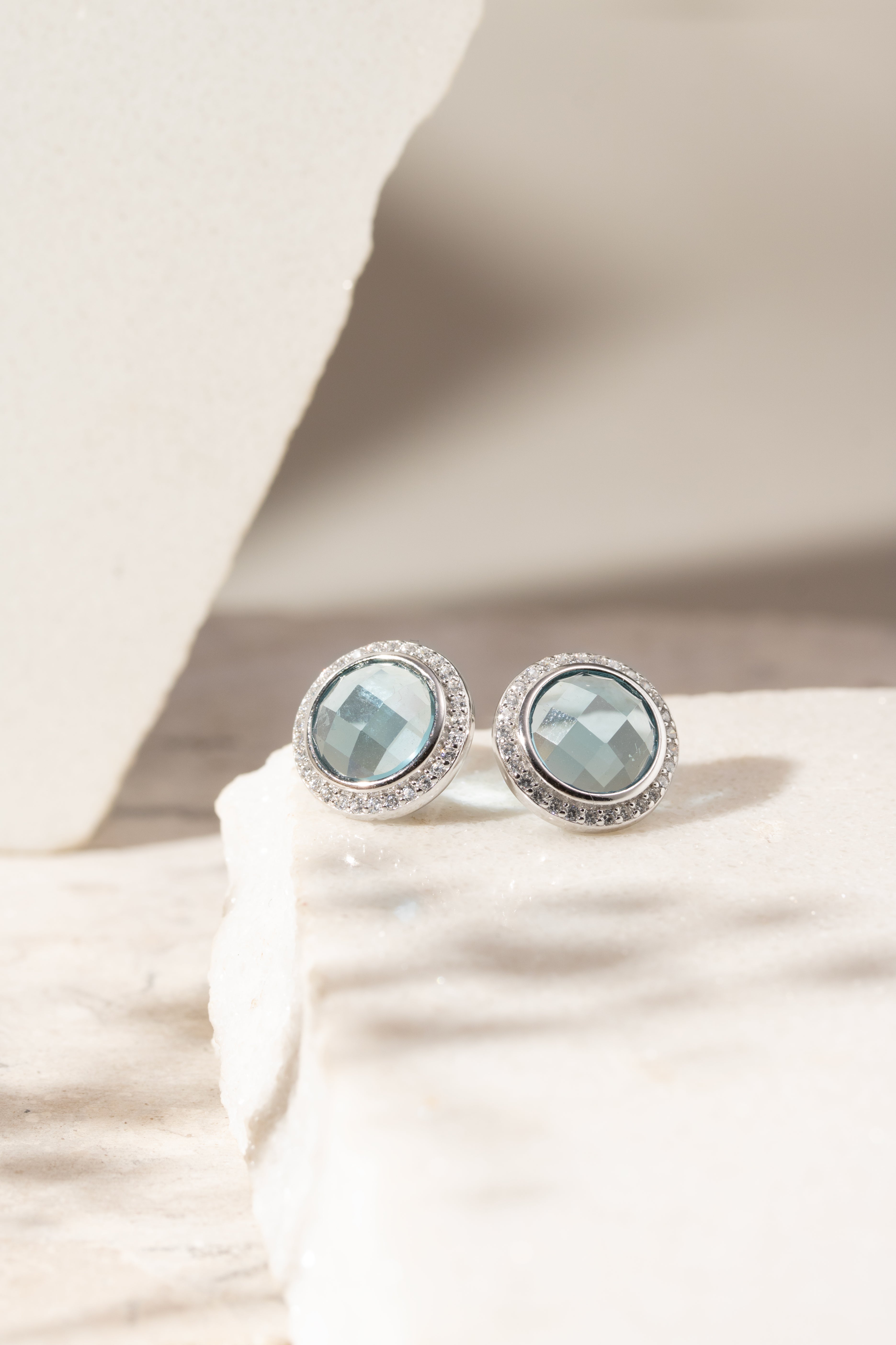 BLUE ZIRCONIA MARIA EARRING