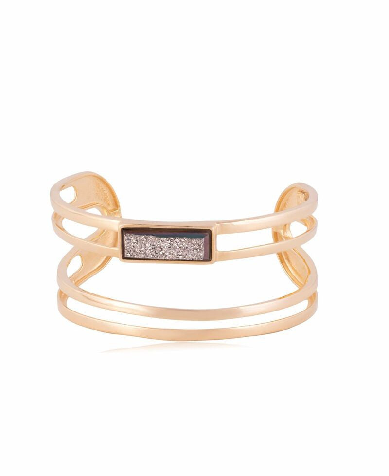 PLATINUM DRUSE - BRACELET - GOLD PLATED