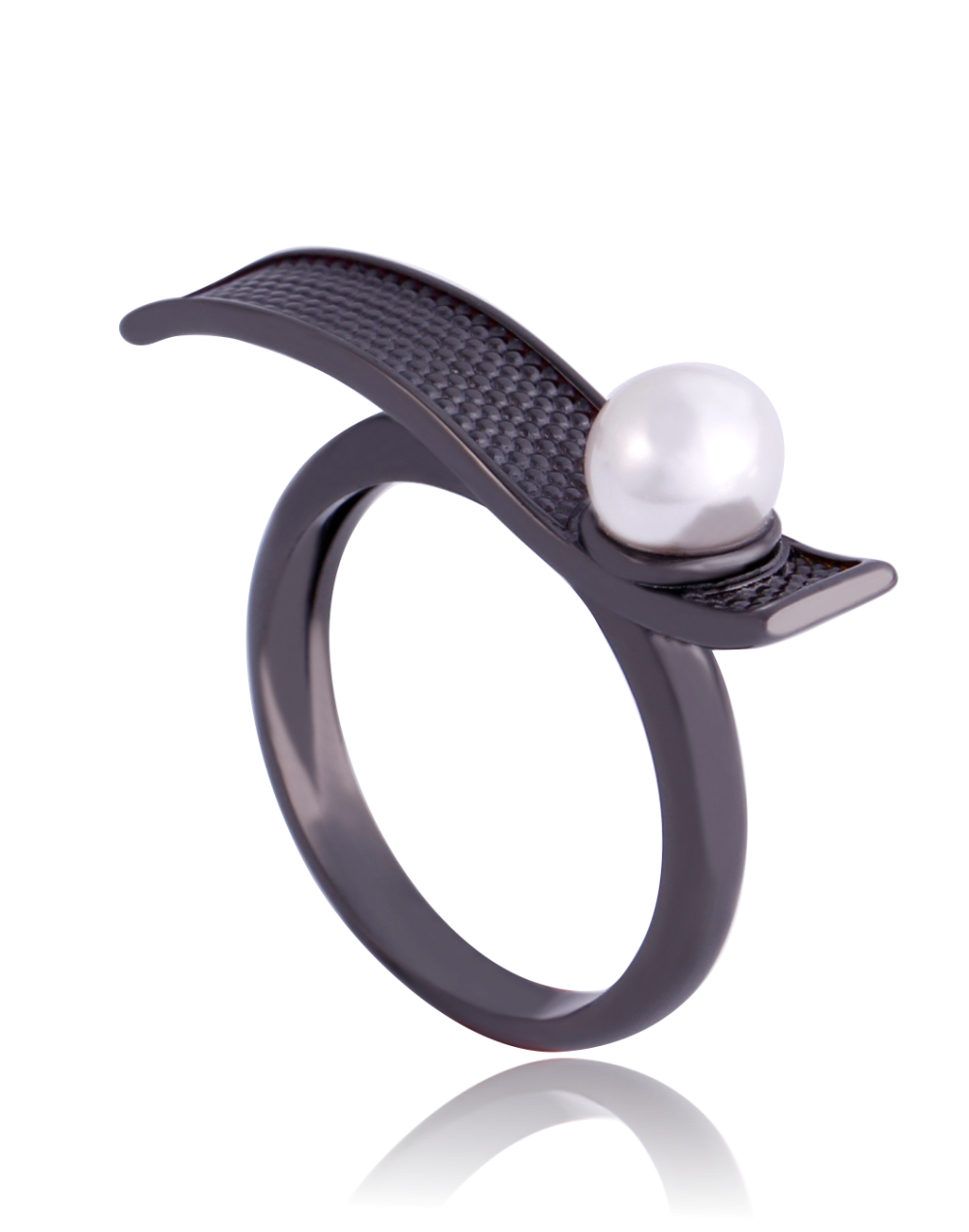 RING - BLACK METALLIZATION - PEARL