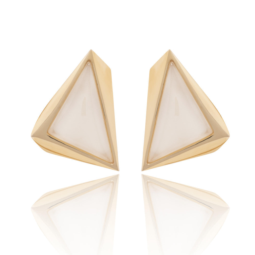 FIFTH AVENUE FASHION EARRING - PEARLIZED MILKY QUARTZ