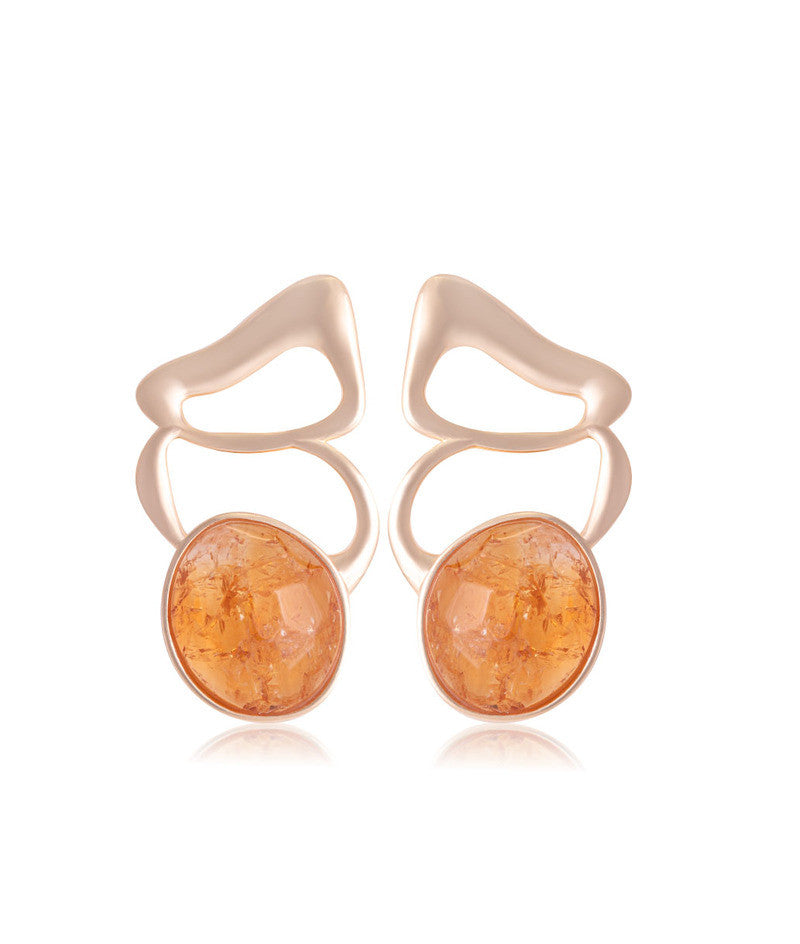 CITY LIGHTS EARRING - CITRINE STONE