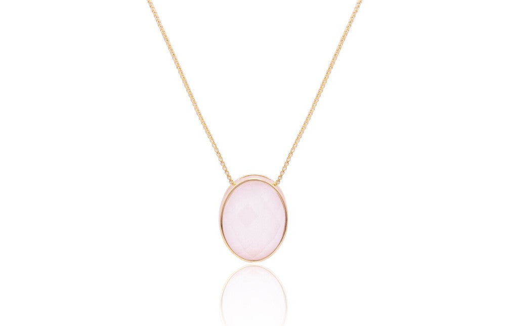 TRIBECA TREASURE NECKLACE  - MILKY QUARTZ