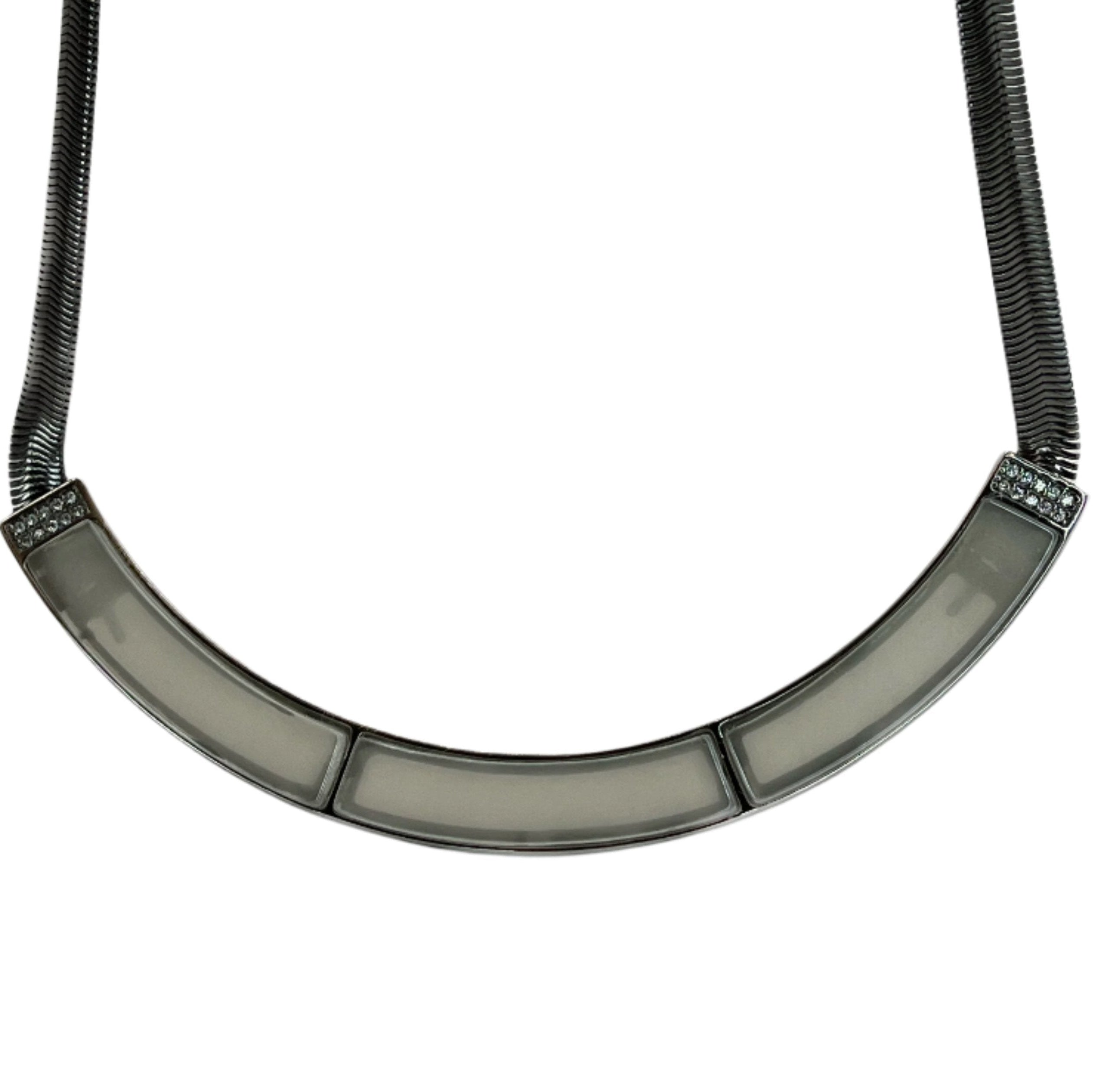 MILKY PER QUARTZ NECKLACE | BLACK RHODIUM | ECLIPSE | BRAINSTORM JEWELRY - Brainstorm Jewelry