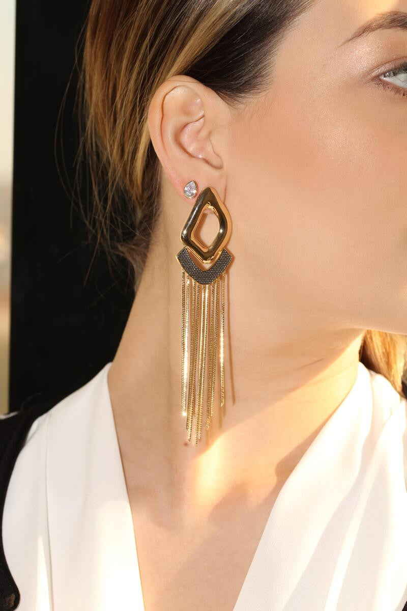 FRINGE GOLD PLATED - EARRING