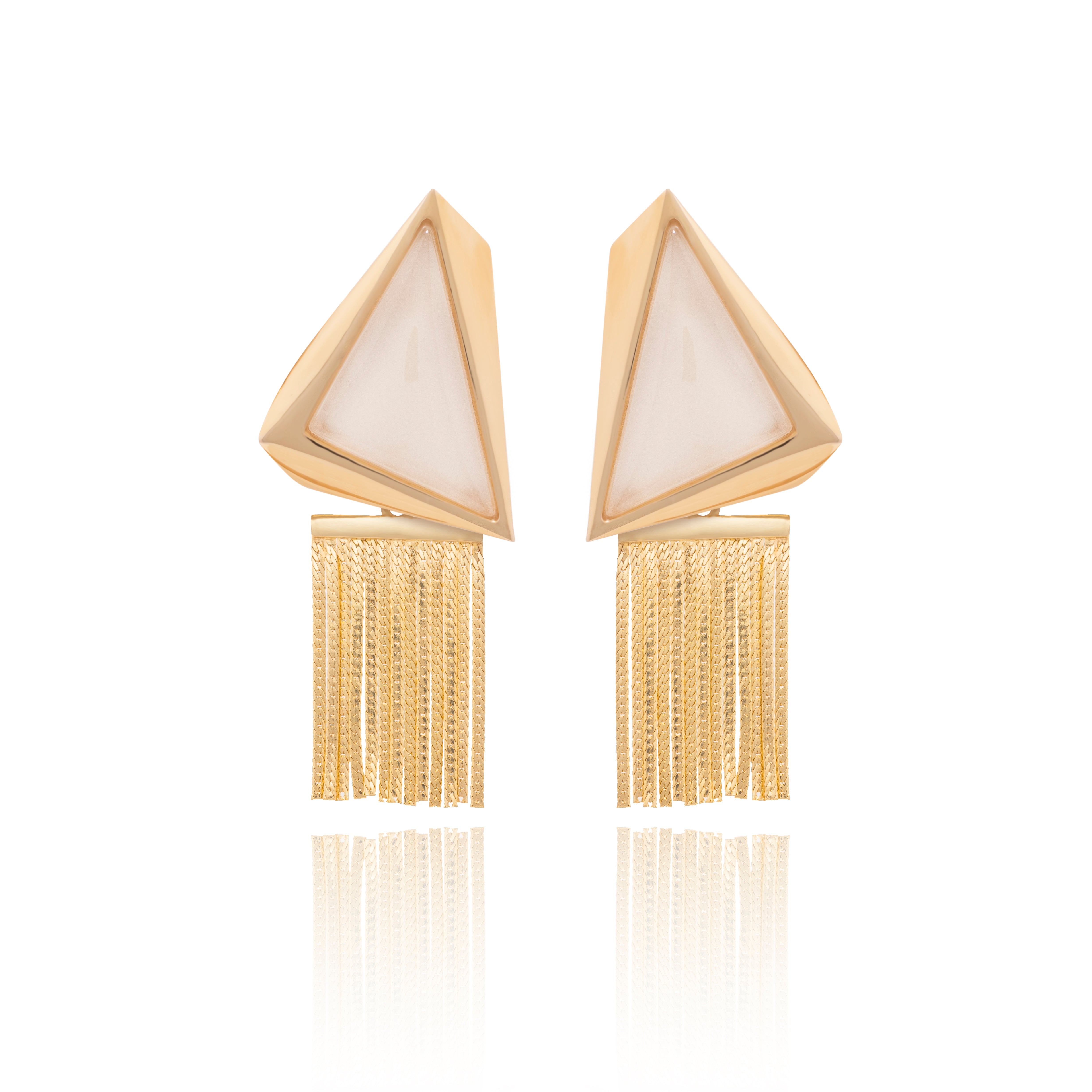 FIFTH AVENUE FASHION EARRING - PEARLIZED MILKY QUARTZ