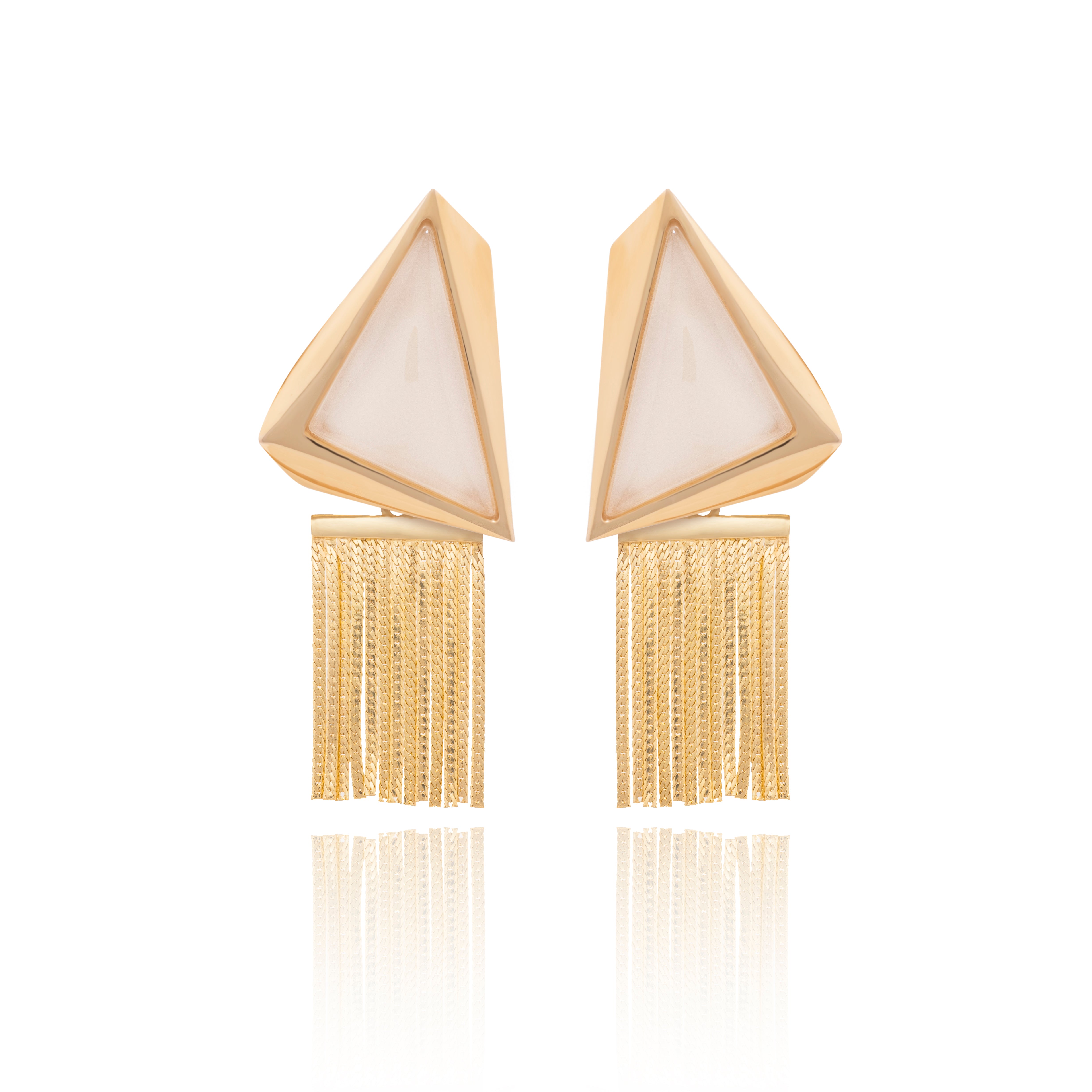 18K GOLD PLATED FRINGE EARRING | ROYALTY |  BRAINSTORM JEWELRY