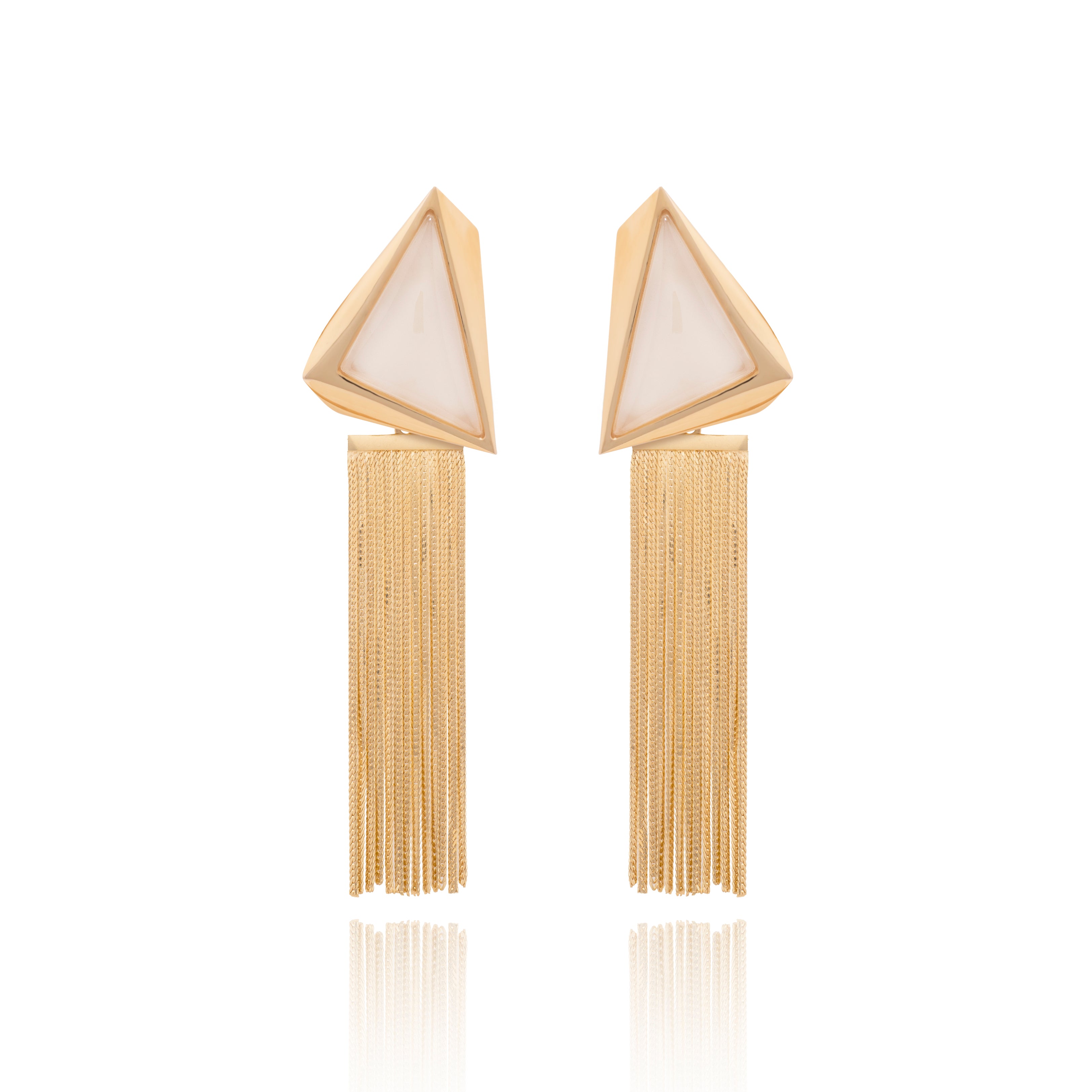 FIFTH AVENUE FASHION EARRING - PEARLIZED MILKY QUARTZ