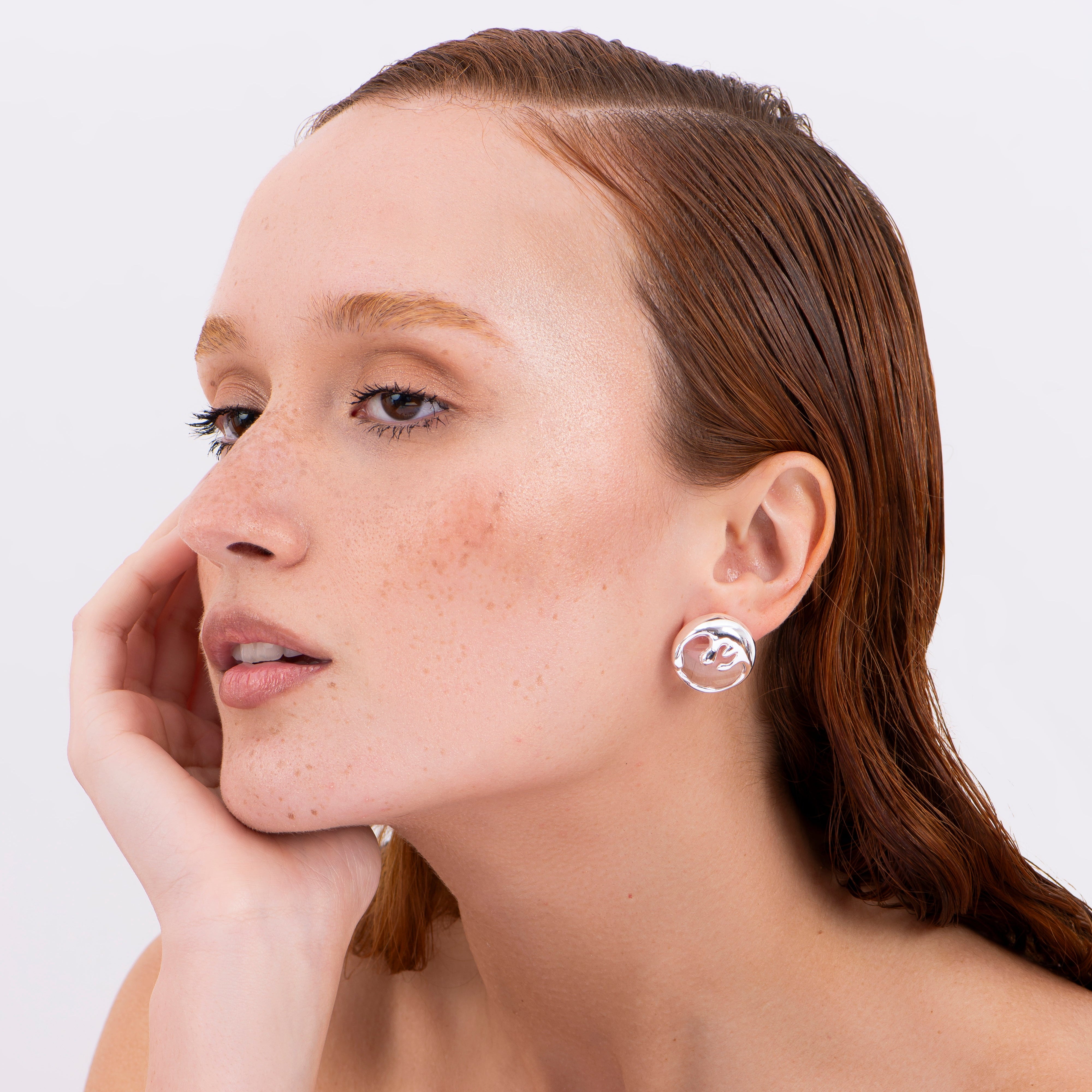 VESPER EARRINGS | SILVER PLATED | ORGANIC MOTION COLLECTION | BRAINSTORM JEWELRY