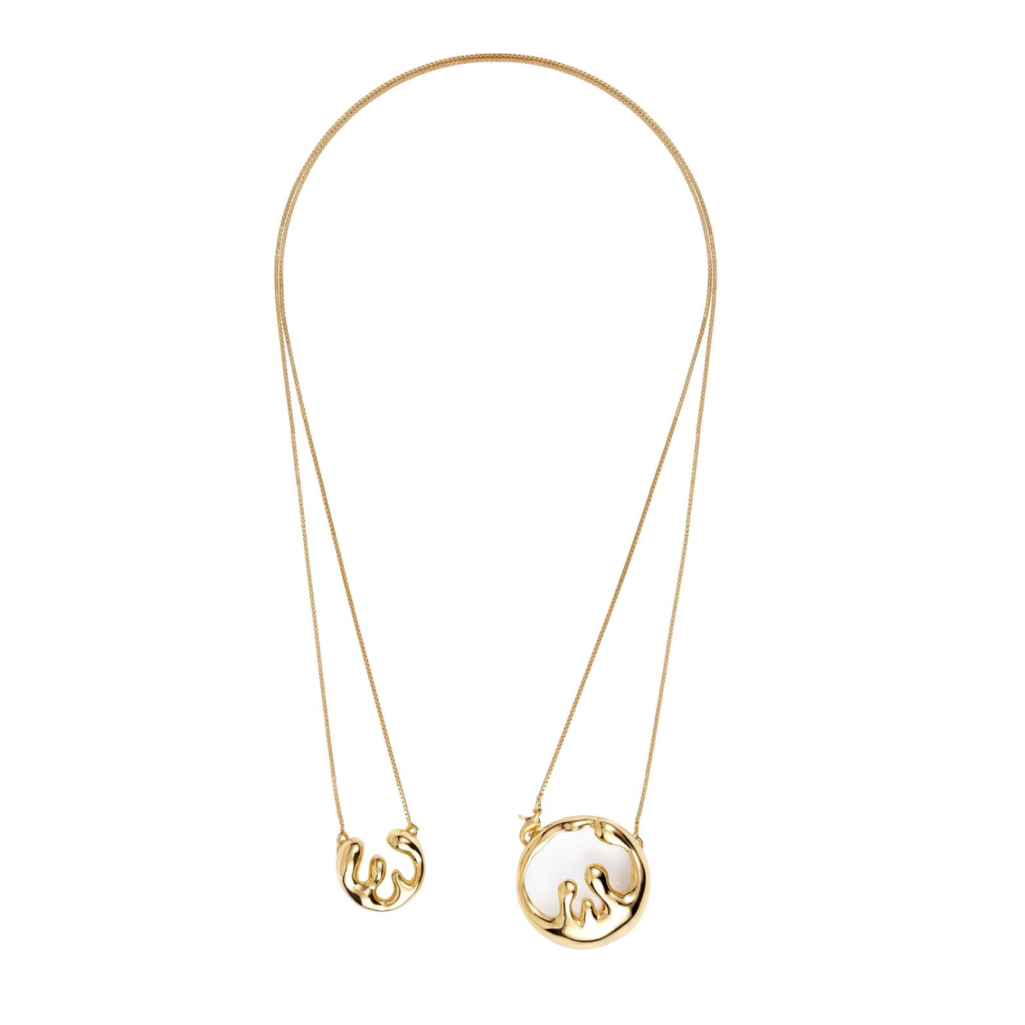 SOLENNE NECKLACE | 18K GOLD PLATED | ORGANIC MOTION COLLECTION | BRAINSTORM JEWELRY