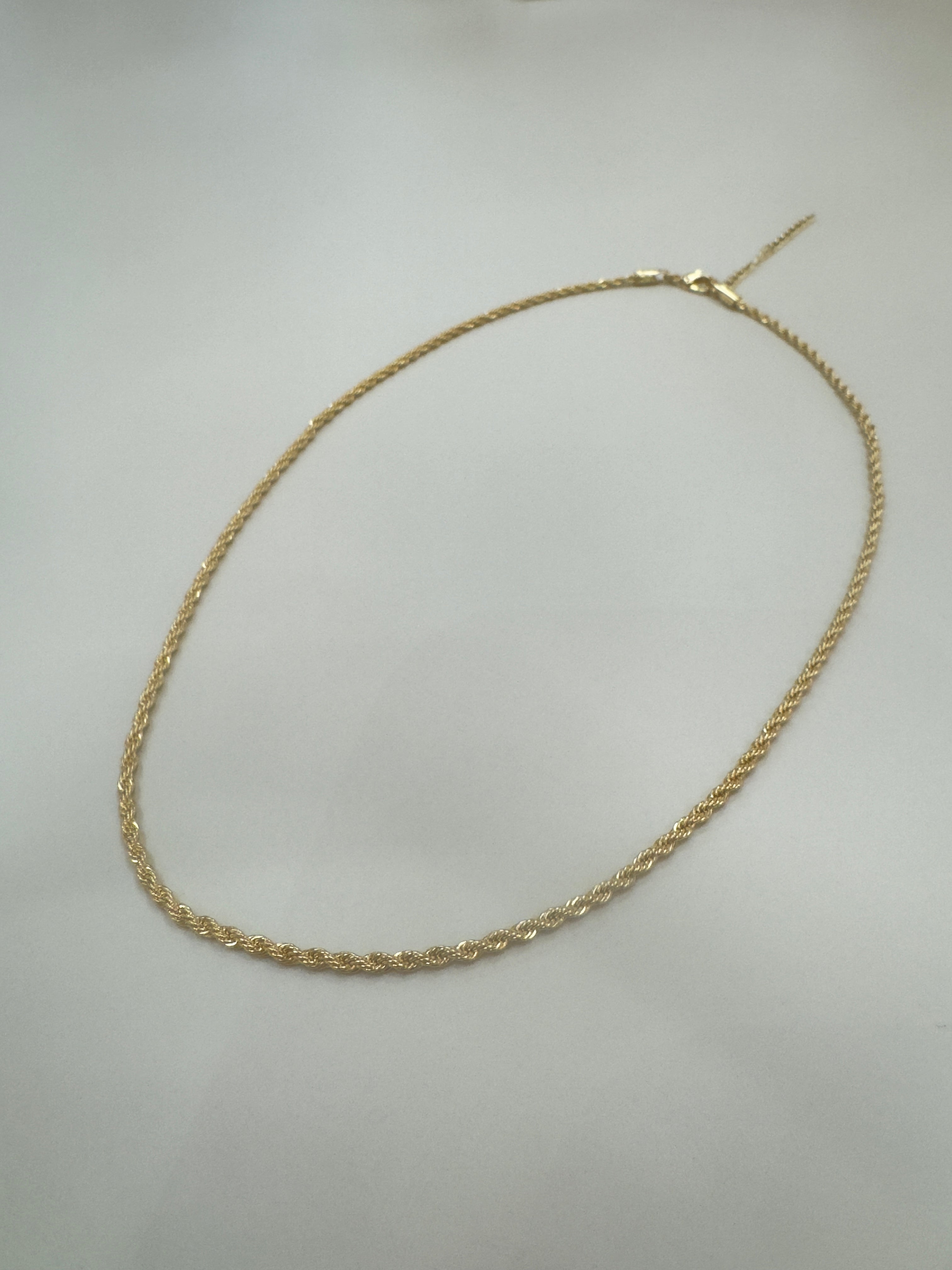 THIN GOLD-PLATED ROPE CHAIN