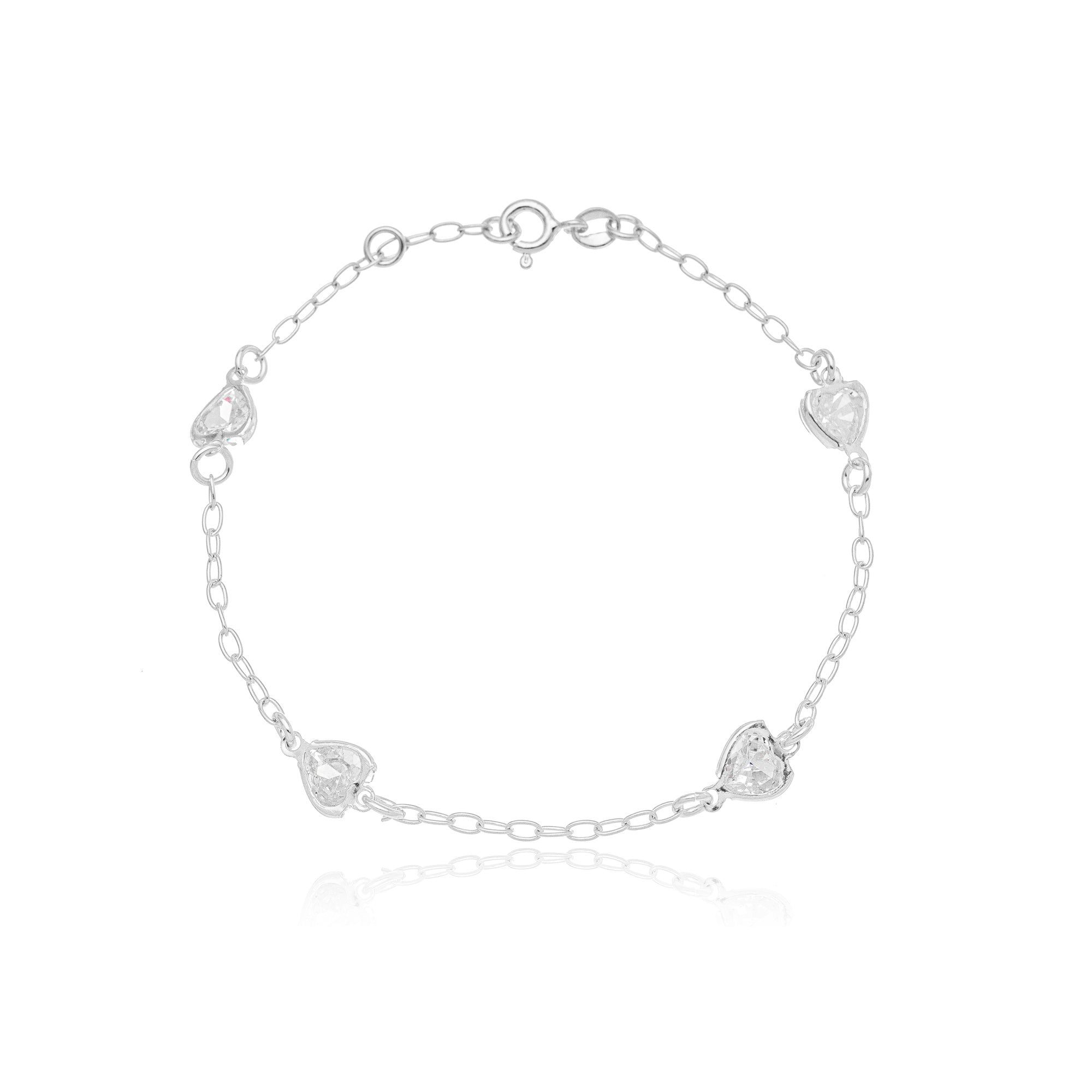 PULSEIRA BIHEART | PRATA | AMOR ETERNO | JOIAS BRAINSTORM