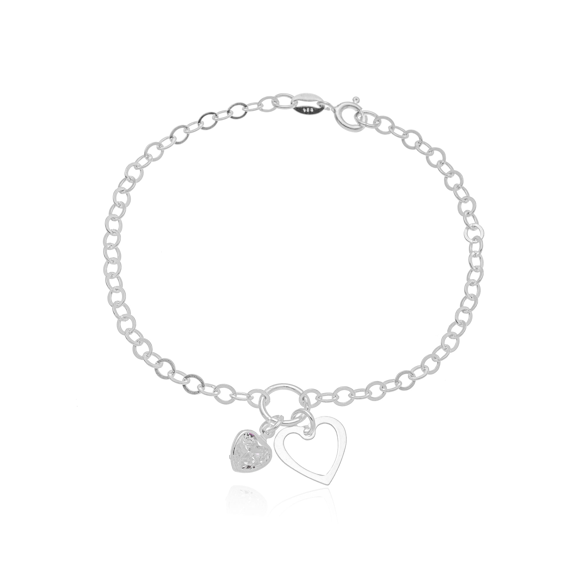 PULSEIRA BIHEART | PRATA | AMOR ETERNO | JOIAS BRAINSTORM