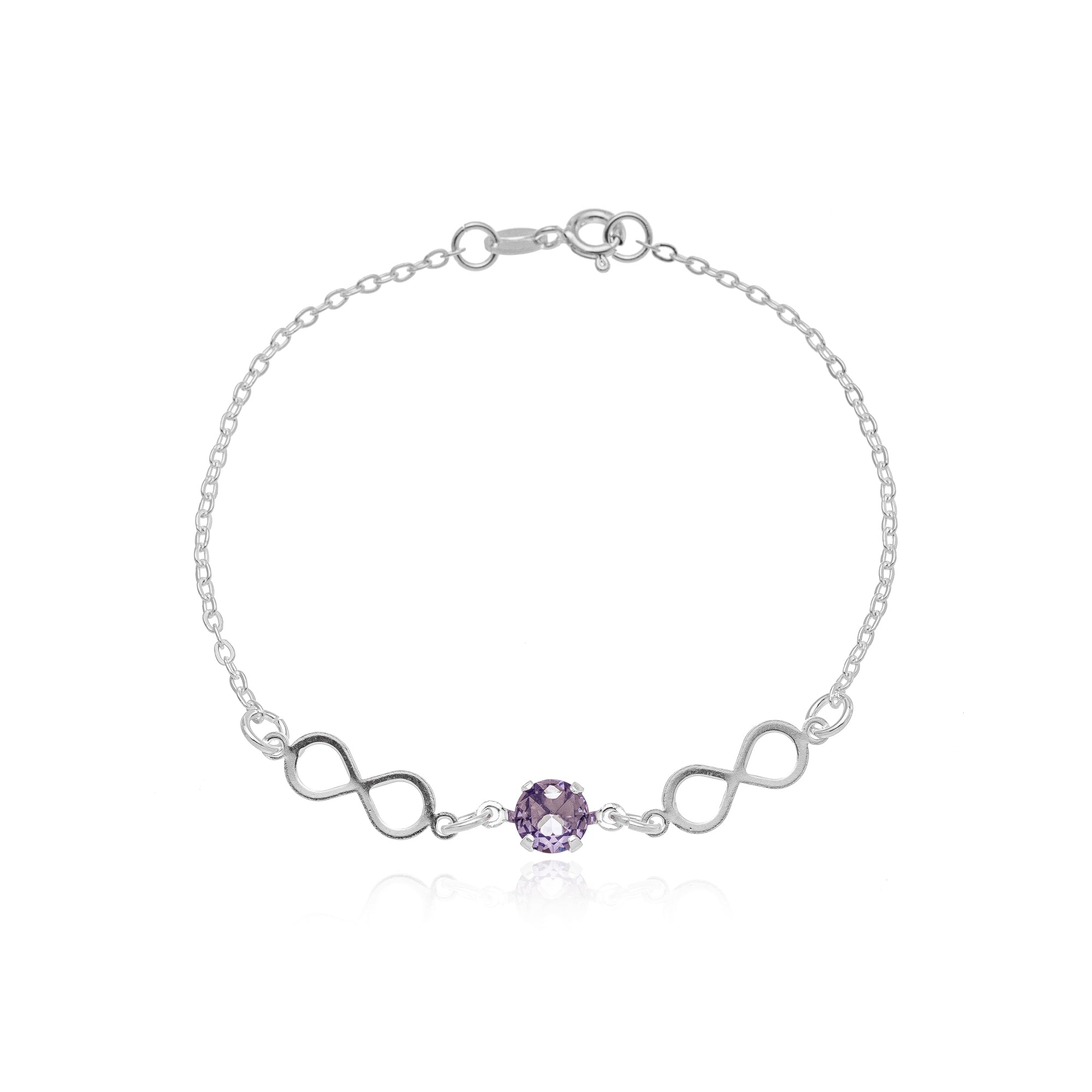 BLUE INFINITY BRACELET | SILVER | ETERNAL LOVE COLLECTION | BRAINSTORM JEWELRY
