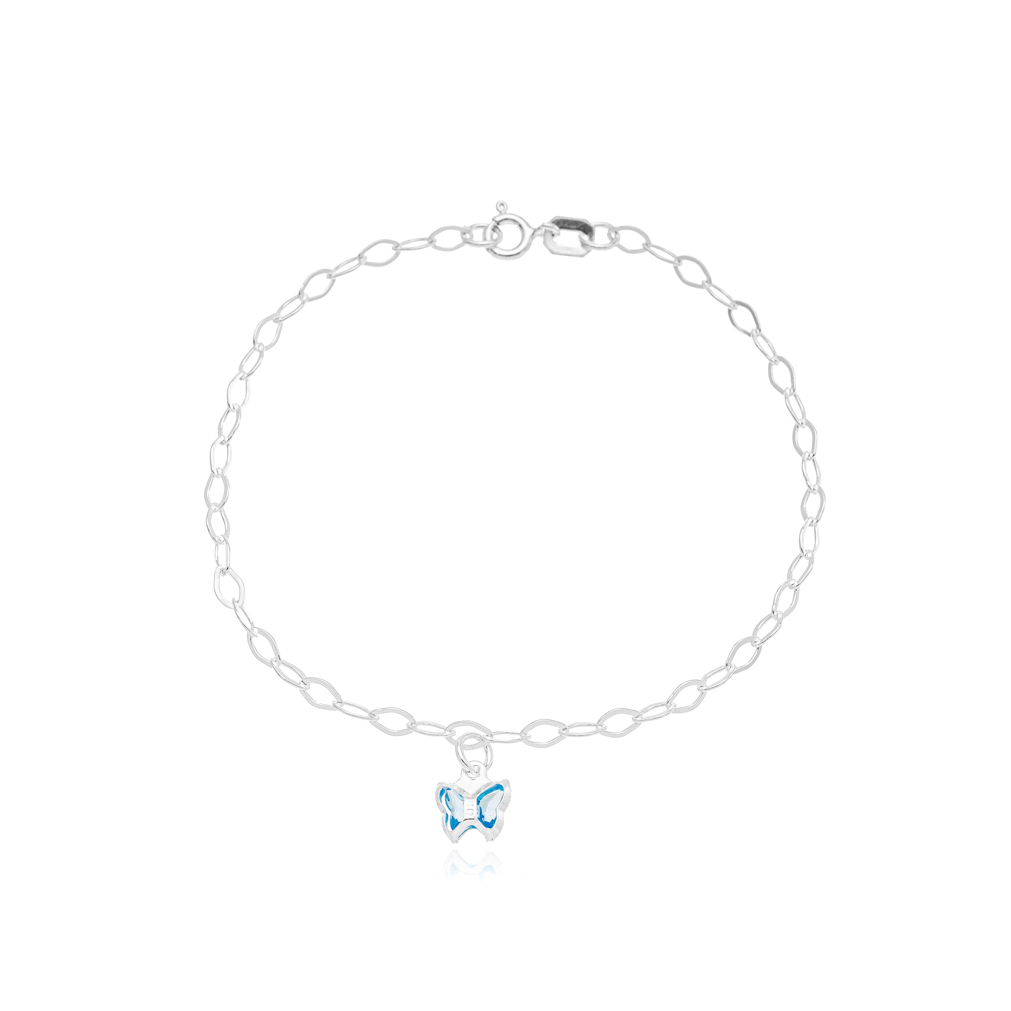 BLUE BUTTERFLY BRACELET | SILVER | ETERNAL LOVE COLLECTION | BRAINSTORM JEWELRY