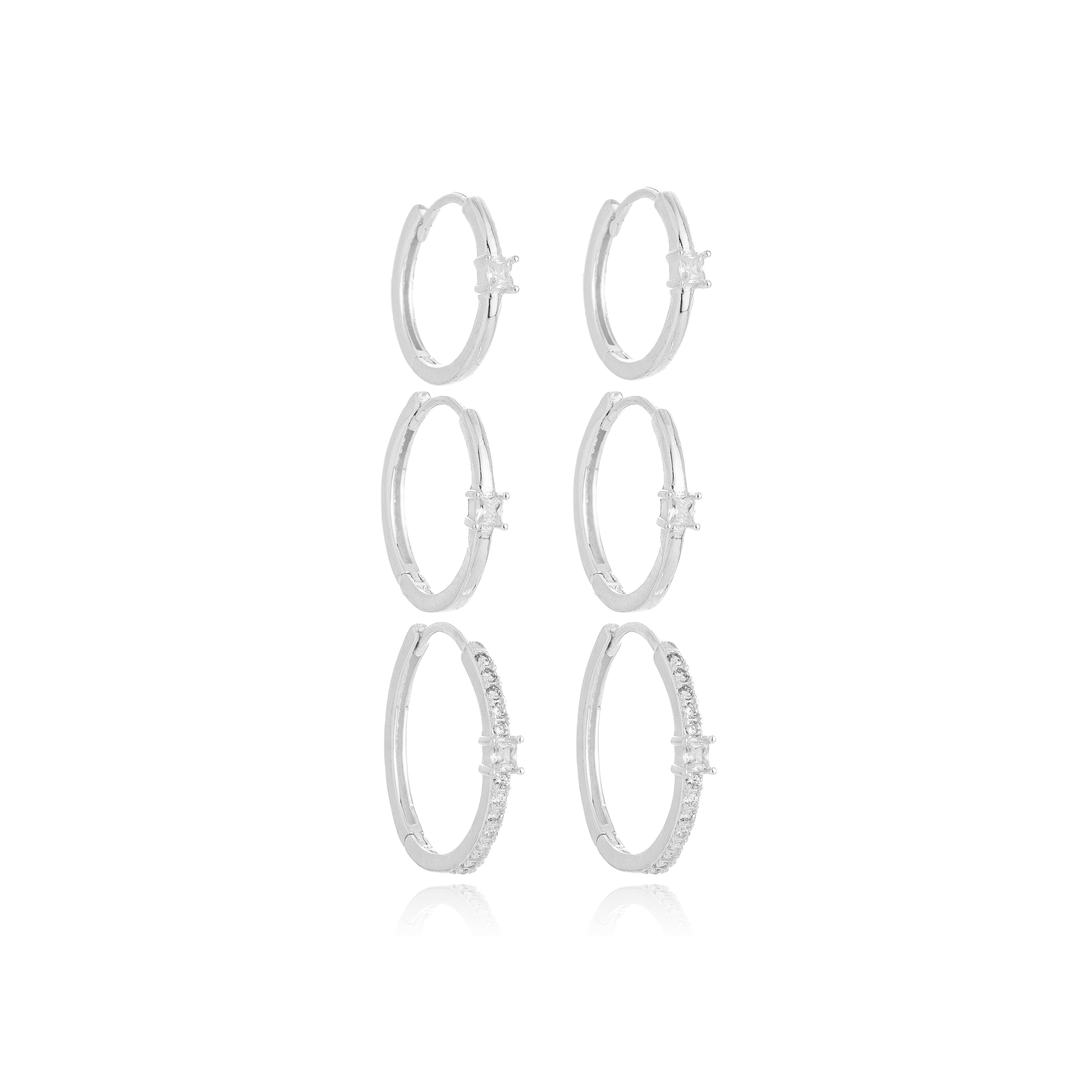 TRIO GRACE EARRING | SILVER | ETERNAL LOVE| BRAINSTORM JEWELRY