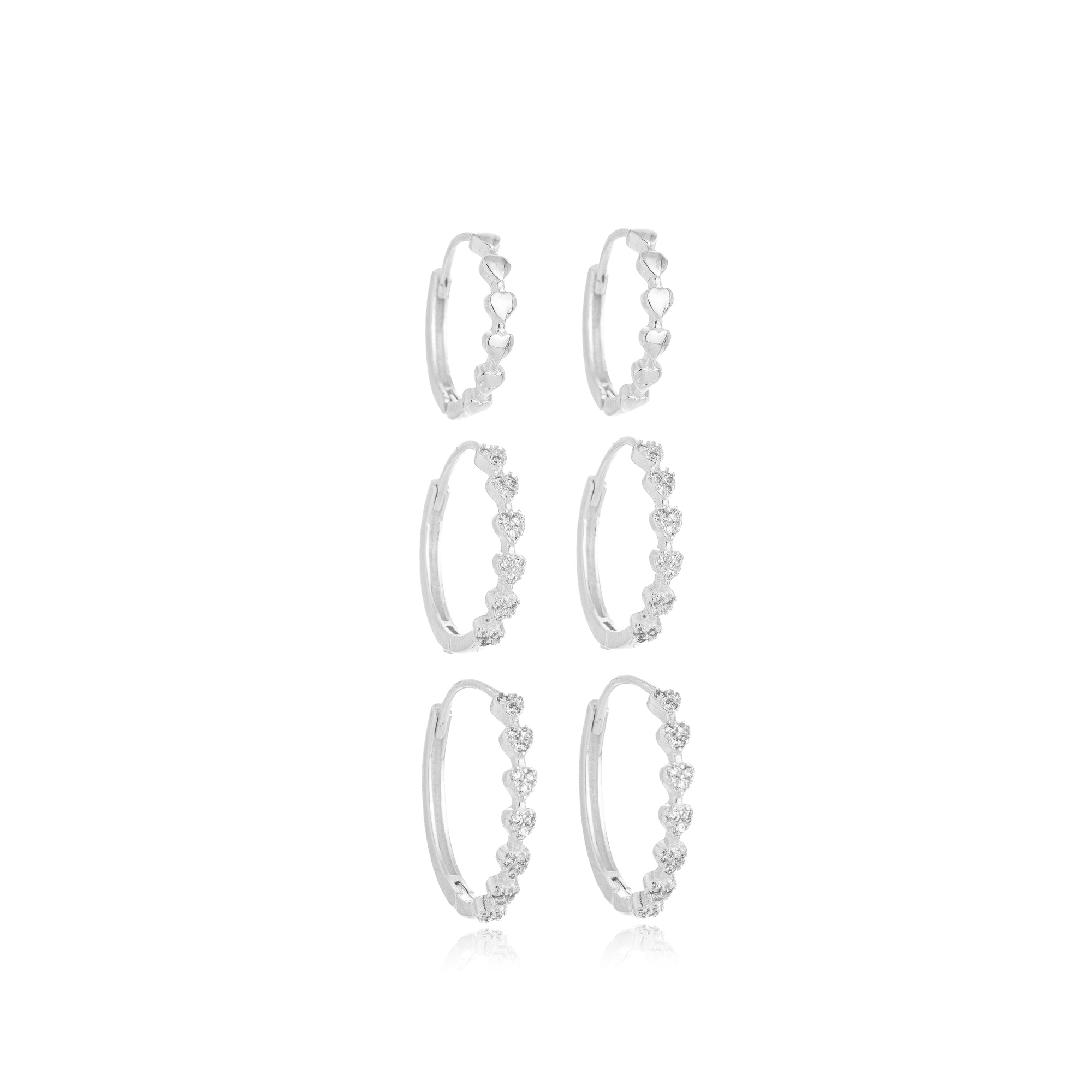 TRIO SONIKA EARRING | SILVER | ETERNAL LOVE| BRAINSTORM JEWELRY