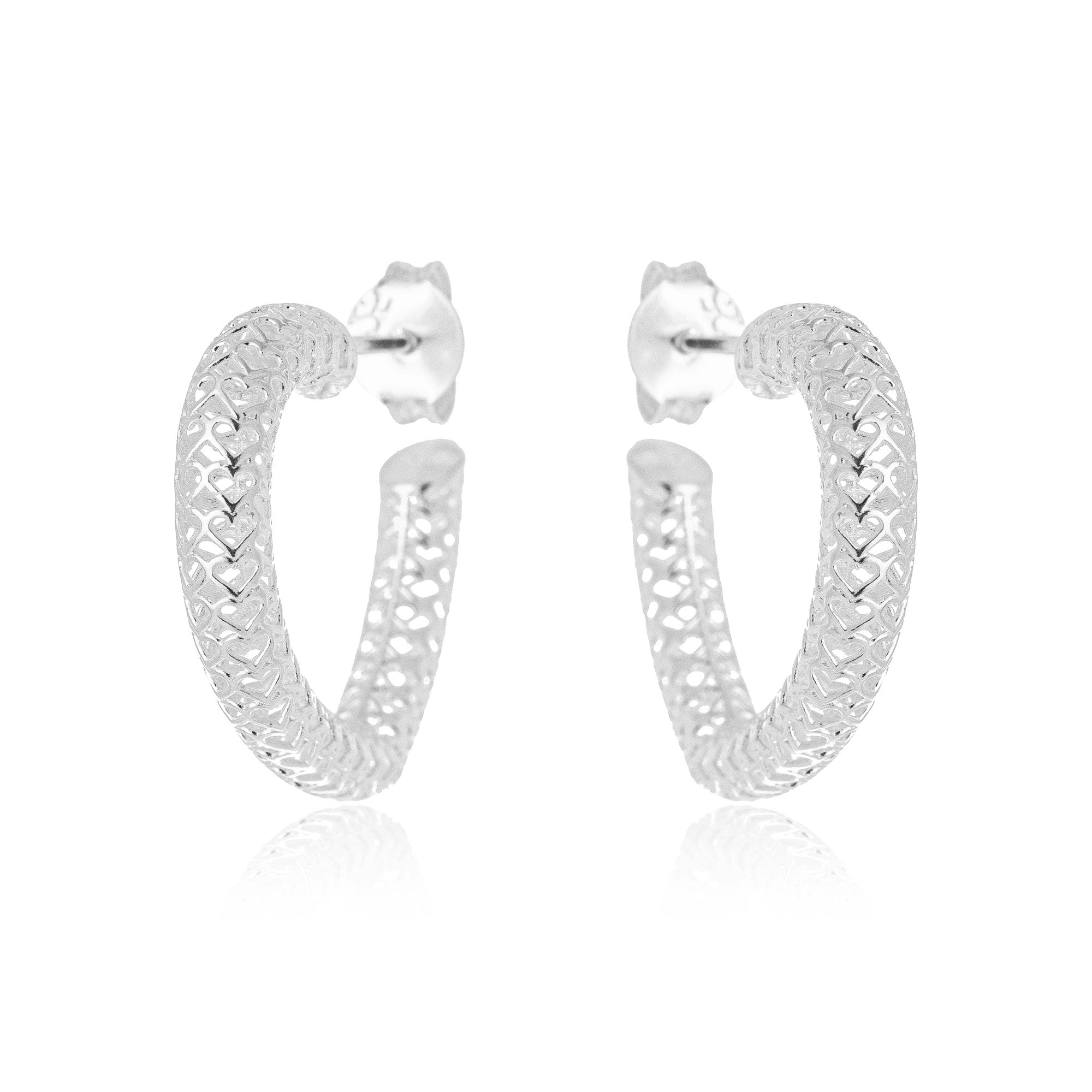 CELINE HOOP EARRING | SILVER | ETERNAL LOVE| BRAINSTORM JEWELRY