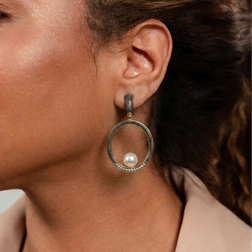 ÉTOILE PEARL EARRING | 18K GOLD PLATED | BRAINSTORM JEWELRY