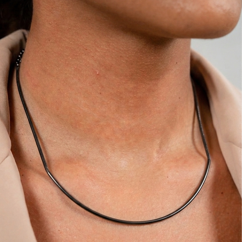 BLACK RHODIUM NECKLACE | ECLIPSE | BRAINSTORM JEWELRY
