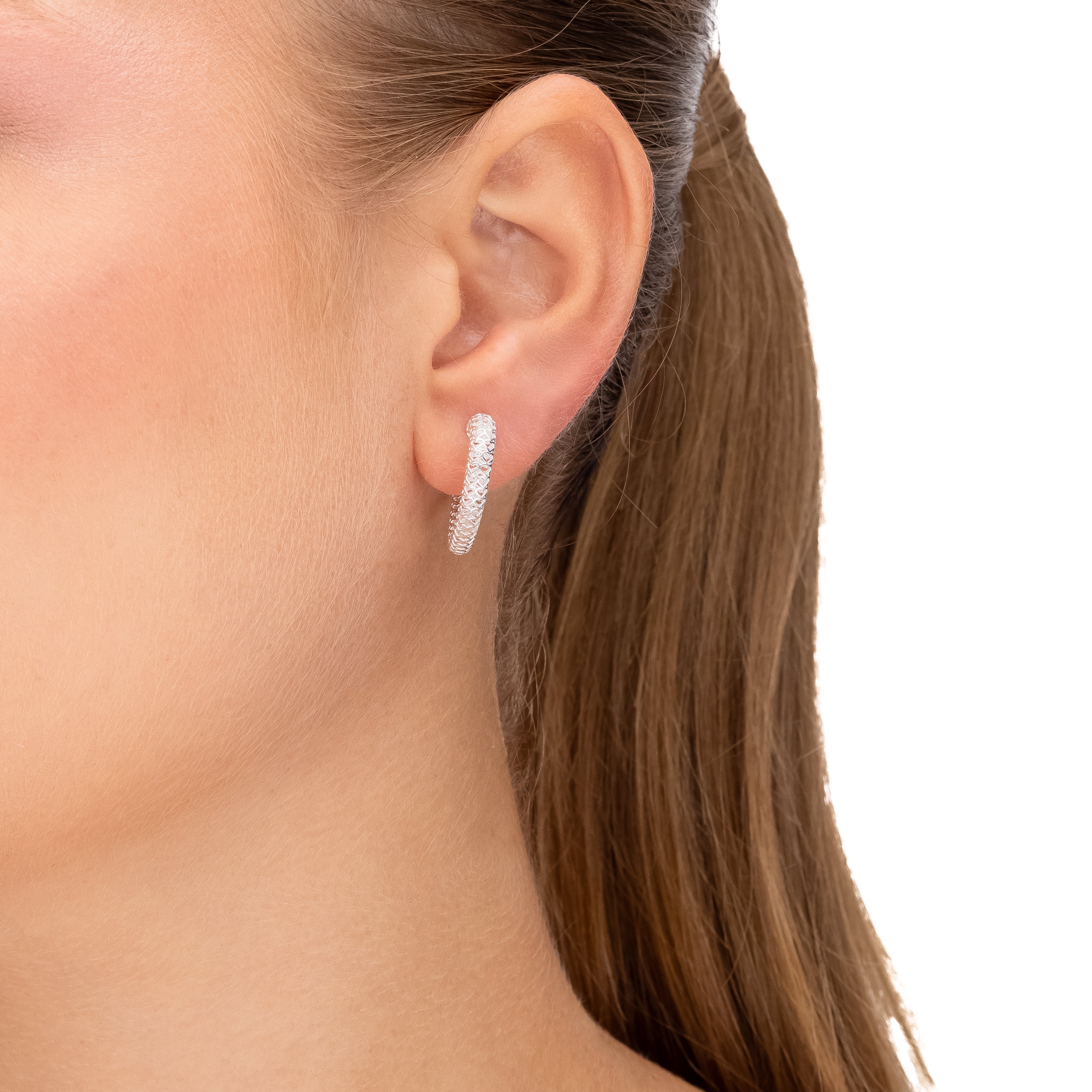 CELINE HOOP EARRING | SILVER | ETERNAL LOVE| BRAINSTORM JEWELRY