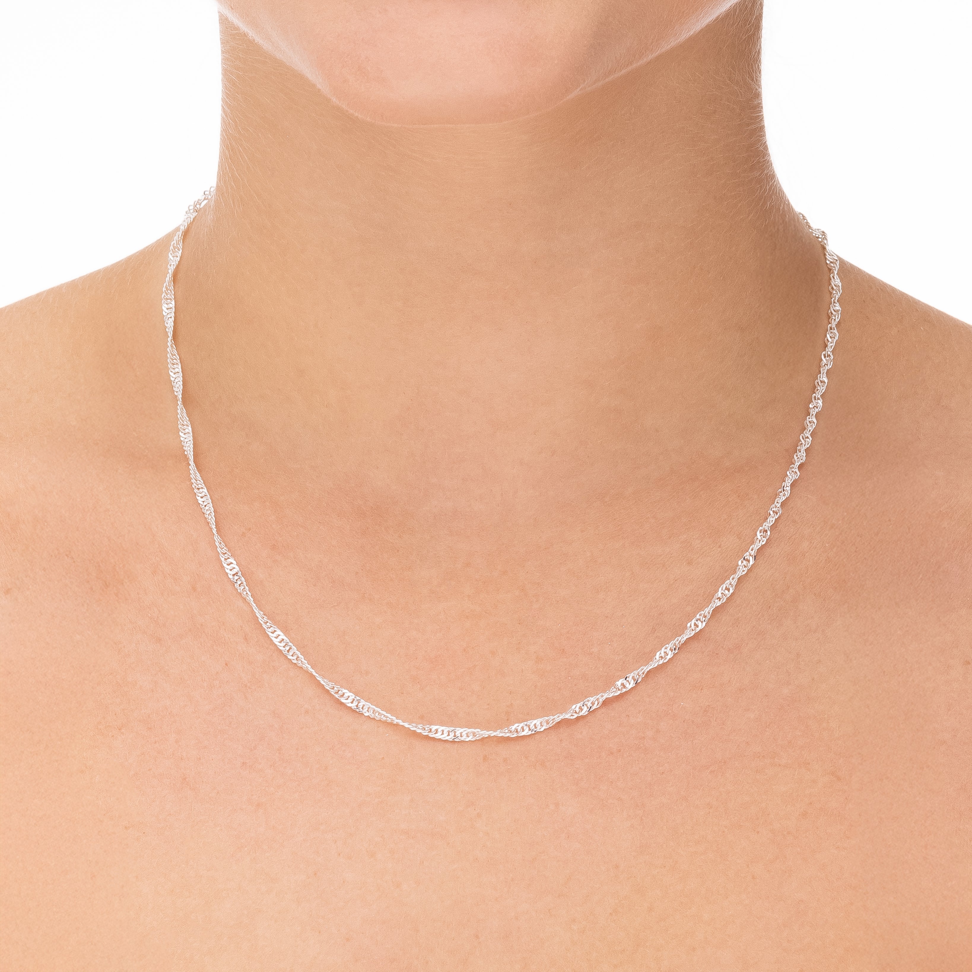 METALIC NECKLACE | SILVER | GLIMMER COLLECTION | BRAINSTORM JEWELRY