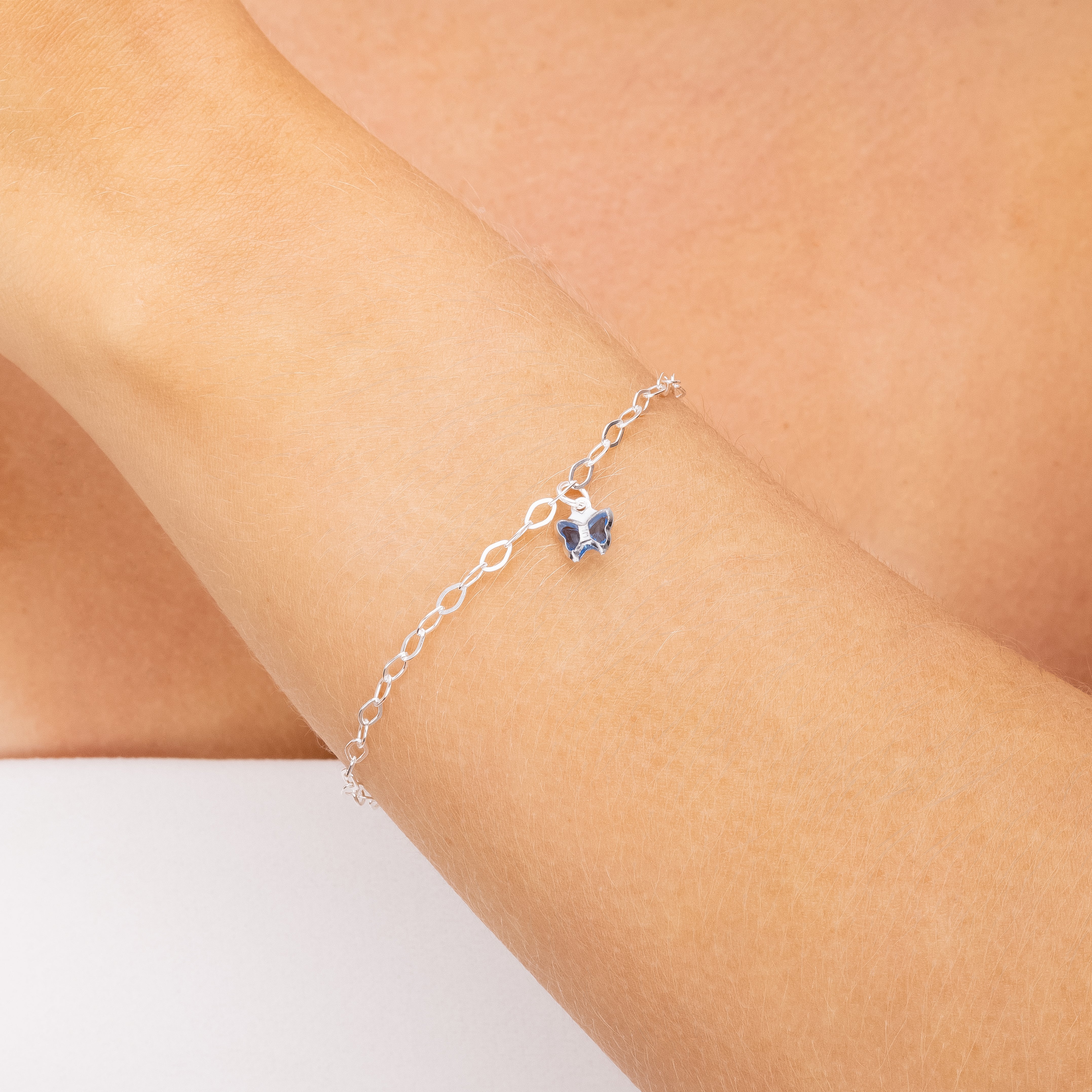BLUE BUTTERFLY BRACELET | SILVER | ETERNAL LOVE COLLECTION | BRAINSTORM JEWELRY