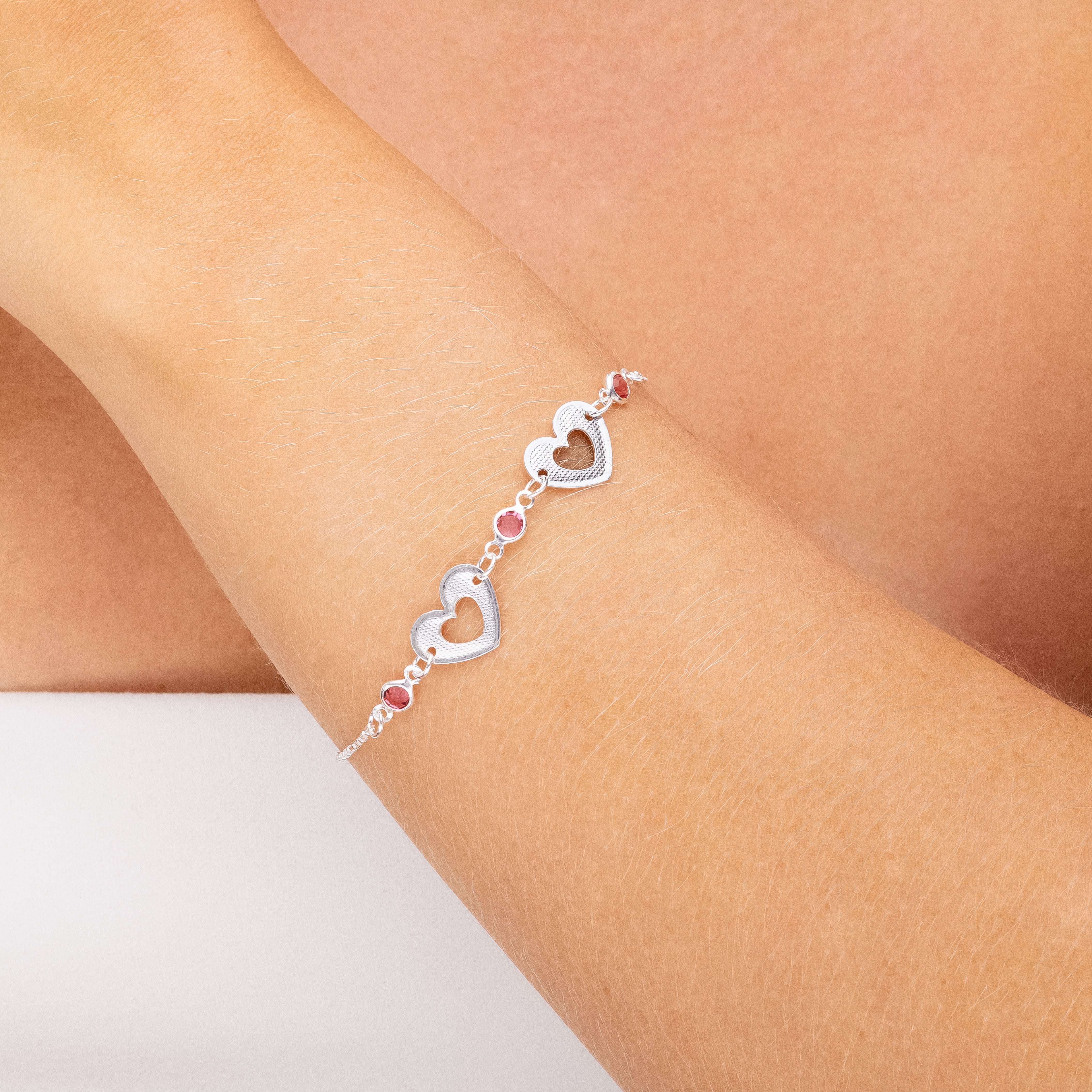 PULSEIRA BIHEART | PRATA | AMOR ETERNO | JOIAS BRAINSTORM