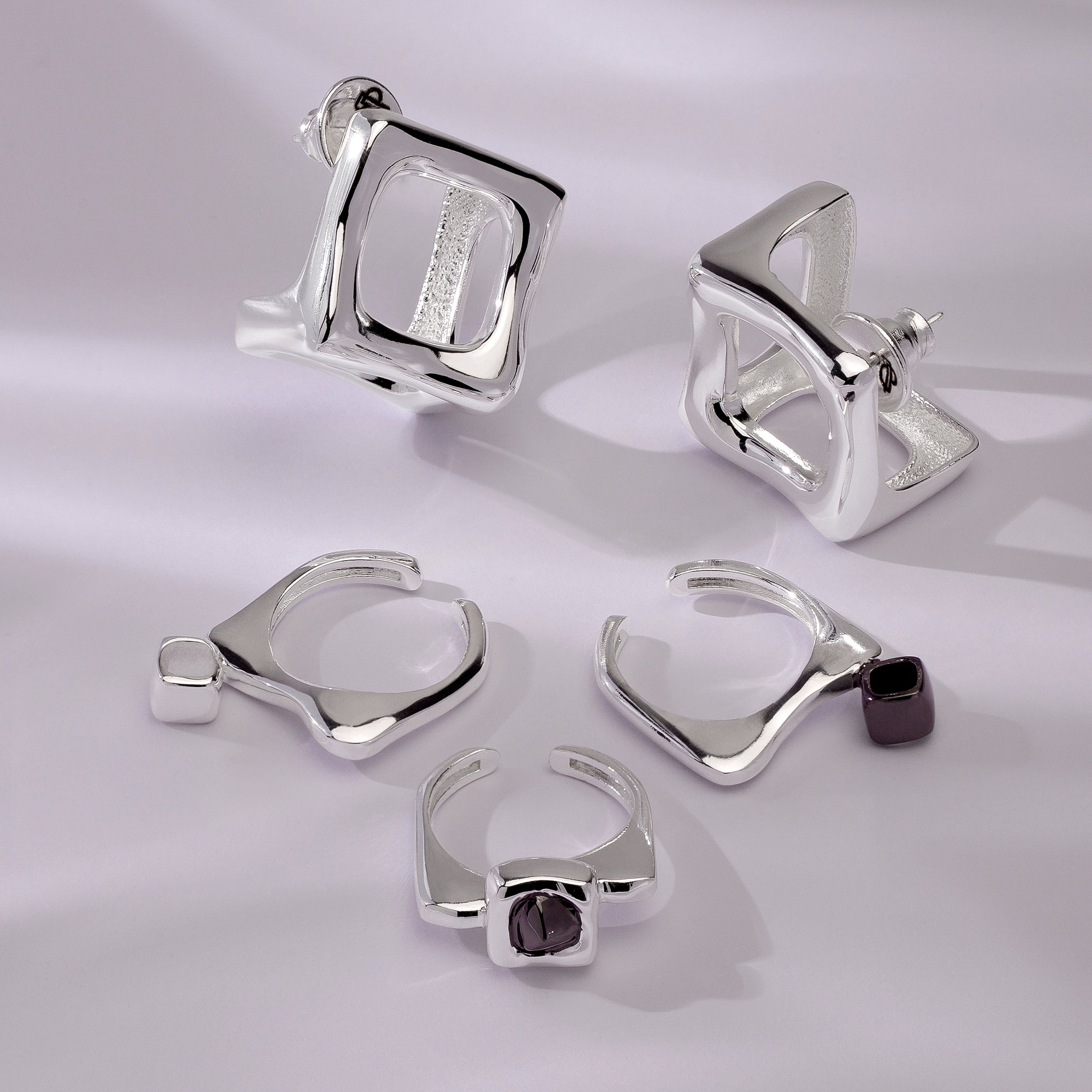 FIERCE EARRING | SILVER  PLATED | UNSTOPPABLE COLLECTION | BRAINSTORM JEWELRY