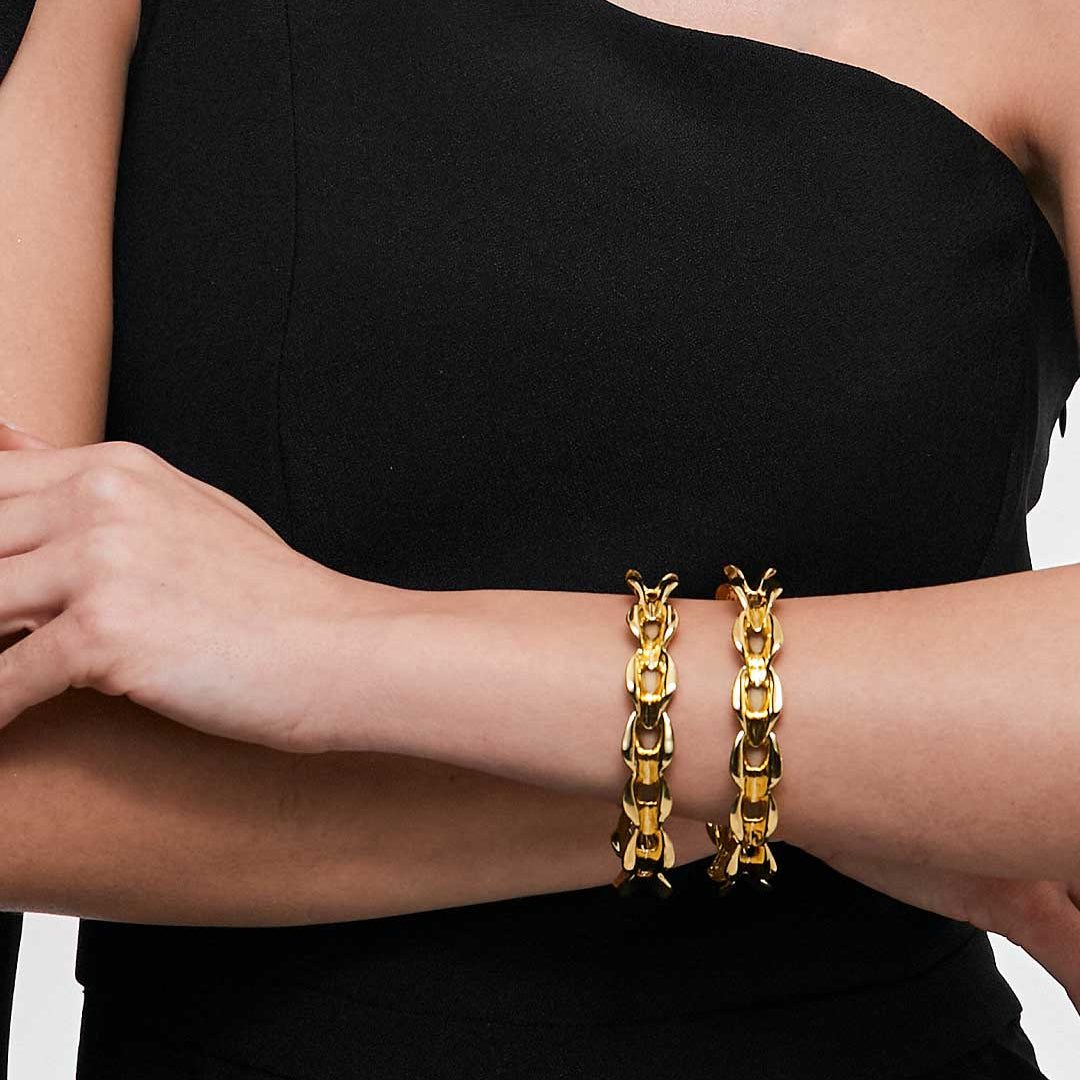 INDEPENDENT BRACELET| 18K GOLD PLATED | UNSTOPPABLE COLLECTION | BRAINSTORM JEWELRY