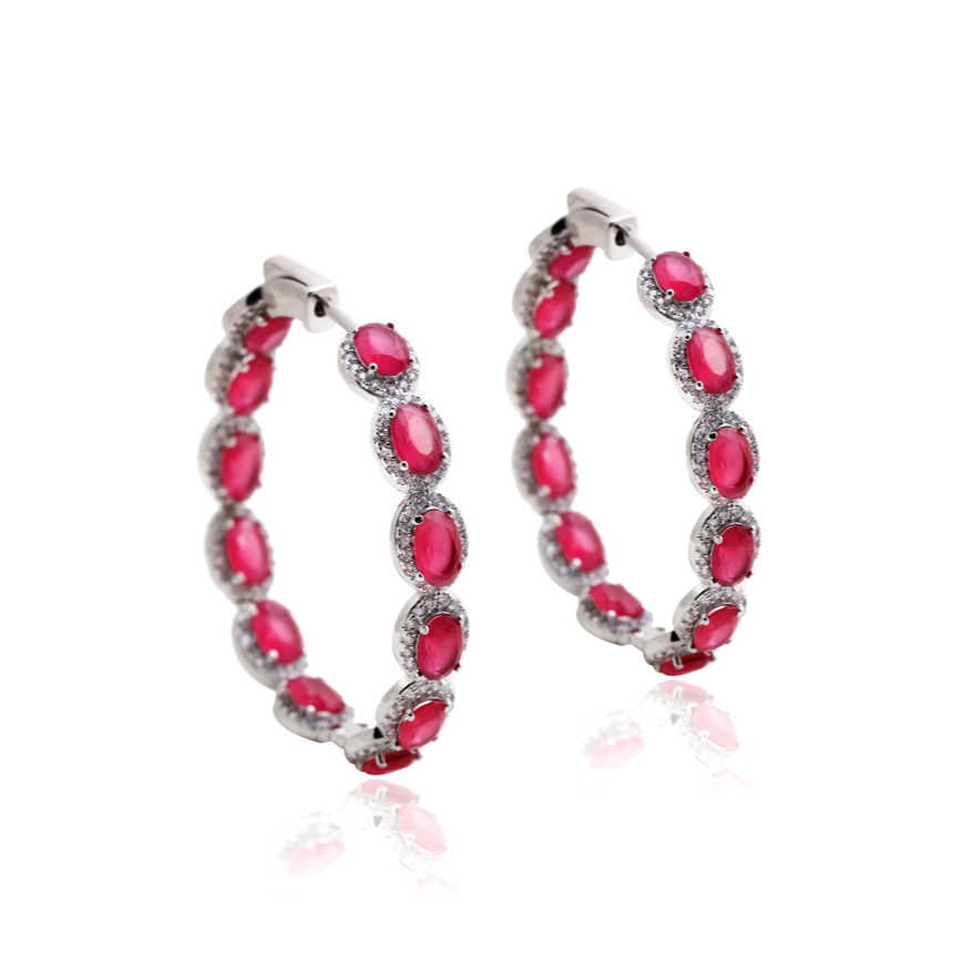 FUSION RUBI ALANA HOOP EARRING