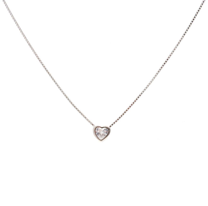 ZIRCONIA SMALL HEART MADISON NECKLACE