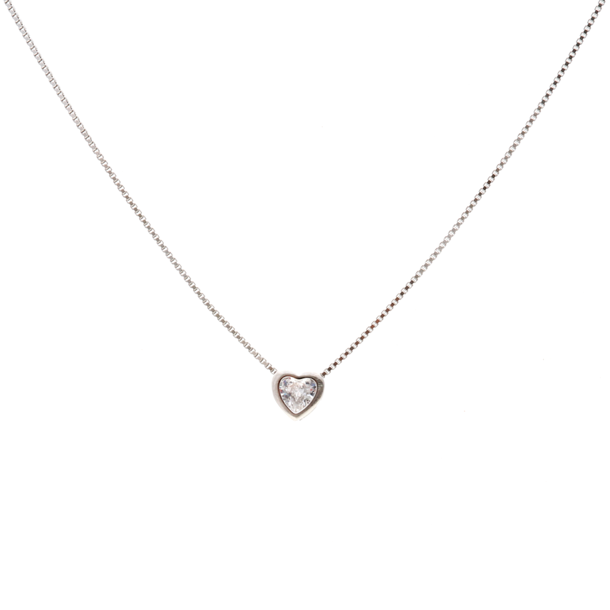 ZIRCONIA SMALL HEART MADISON NECKLACE