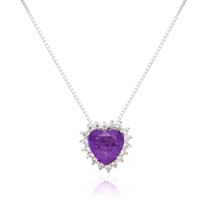 AMETHYST HEART ELIZABETH NECKLACE