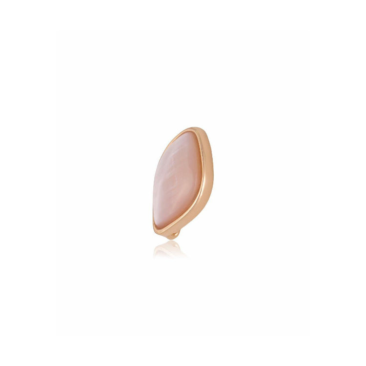 PINK MOTHER OF PEARL EARRING - GOLD PLATED  | BRAINSTORM JEWELRY