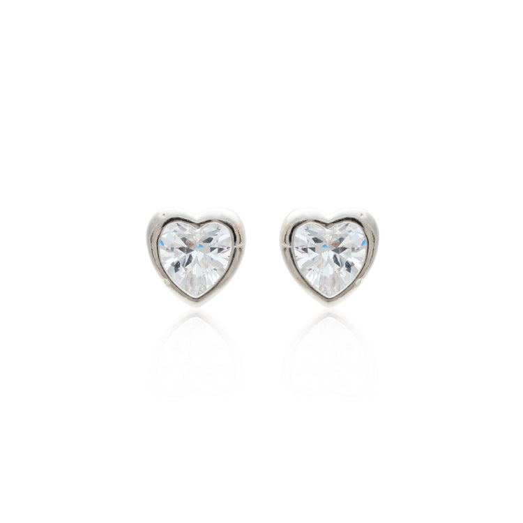 ZIRCONIA HEART MADISON EARRING