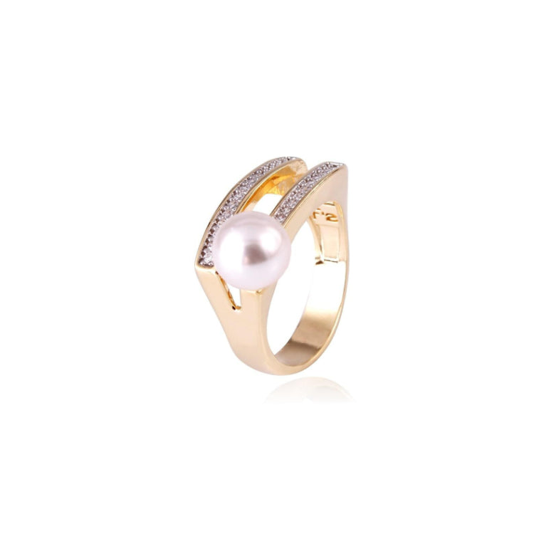 RING - GOLD PLATED - PEARL