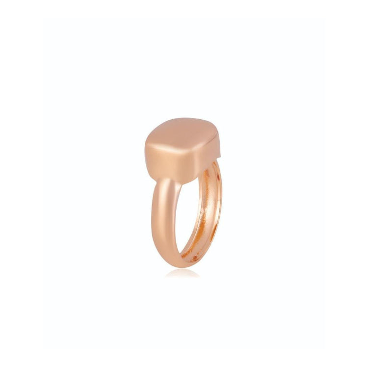 SQUARE GOLD PLATED RING