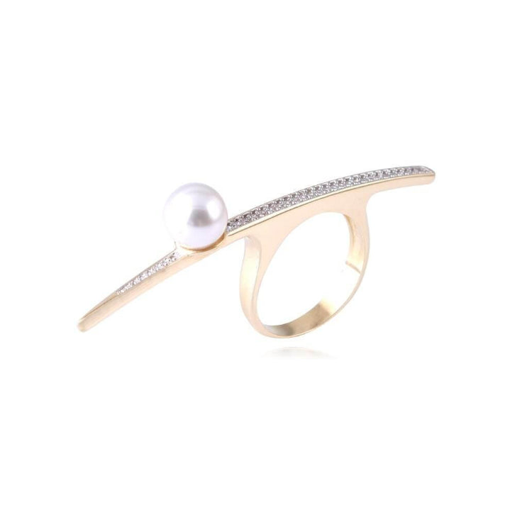 PEARL RING - GOLD PLATED